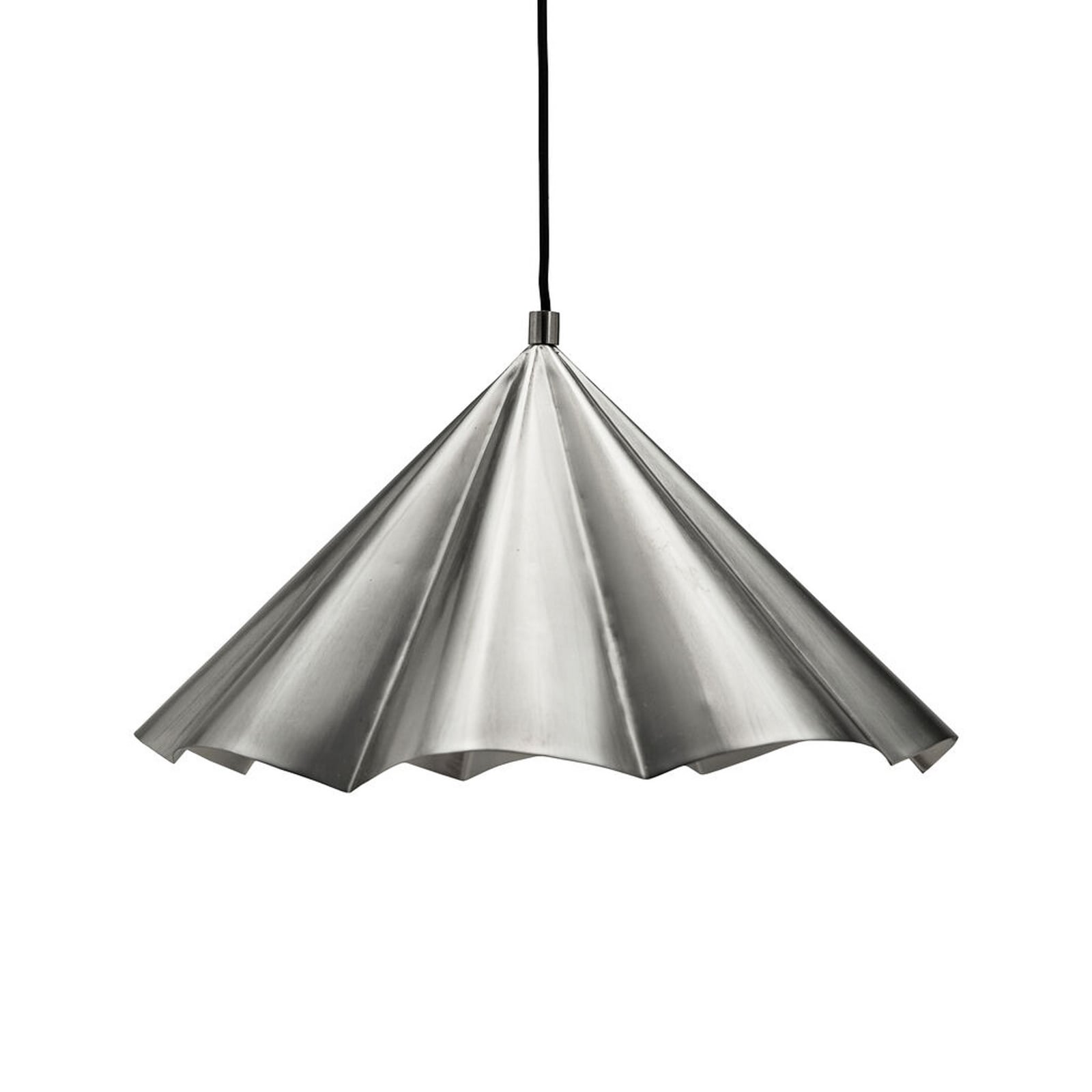 Żyrandol Flola, srebrny, Ø 50 cm, metalowy, z wtyczką – House Doctor Żyrandol Flola, srebrny, Ø 50 cm, metalowy, z wtyczką – House Doctor
