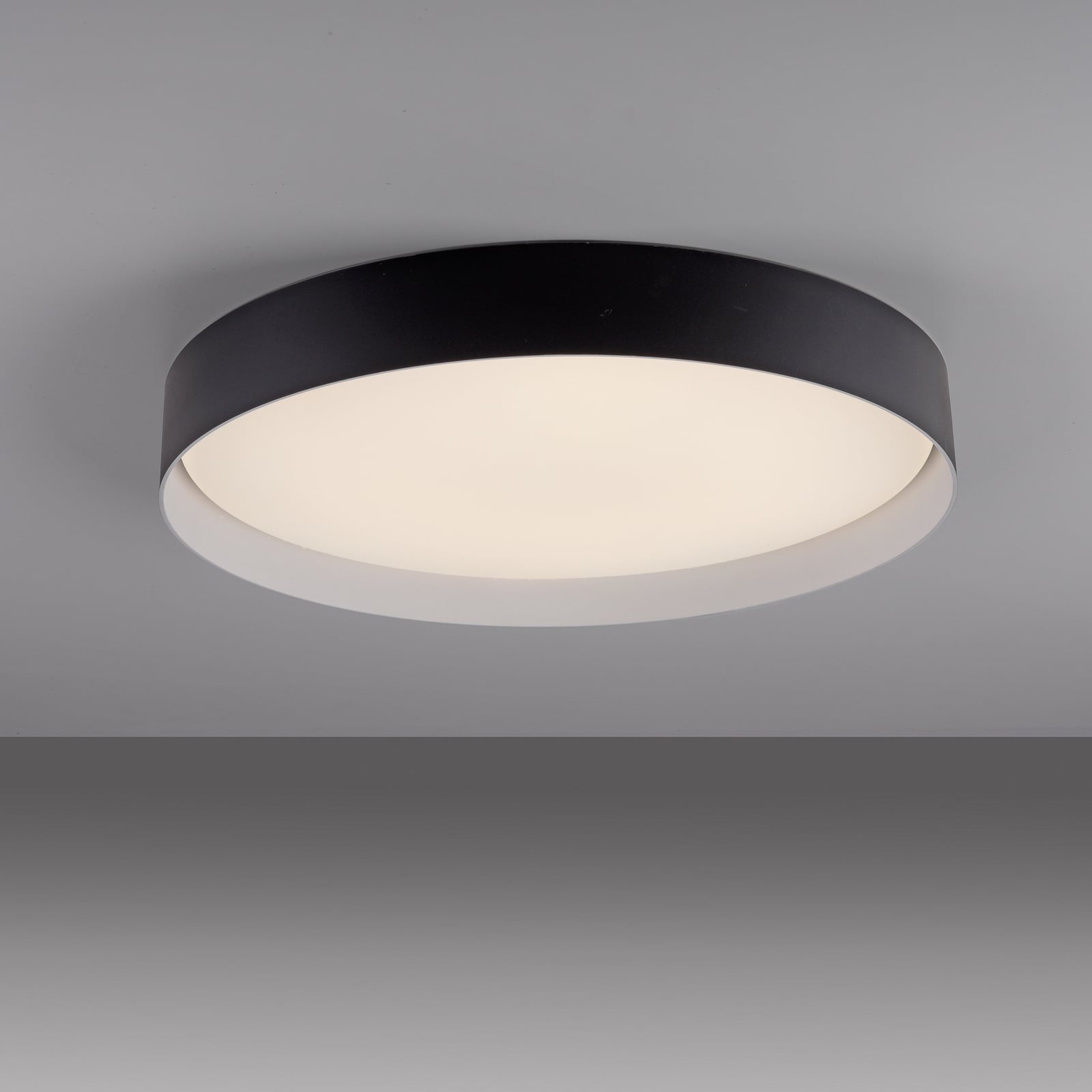 LED lubinis šviestuvas „TAVOLI“, juodos spalvos, skersmuo 49 cm, metalas, CCT,