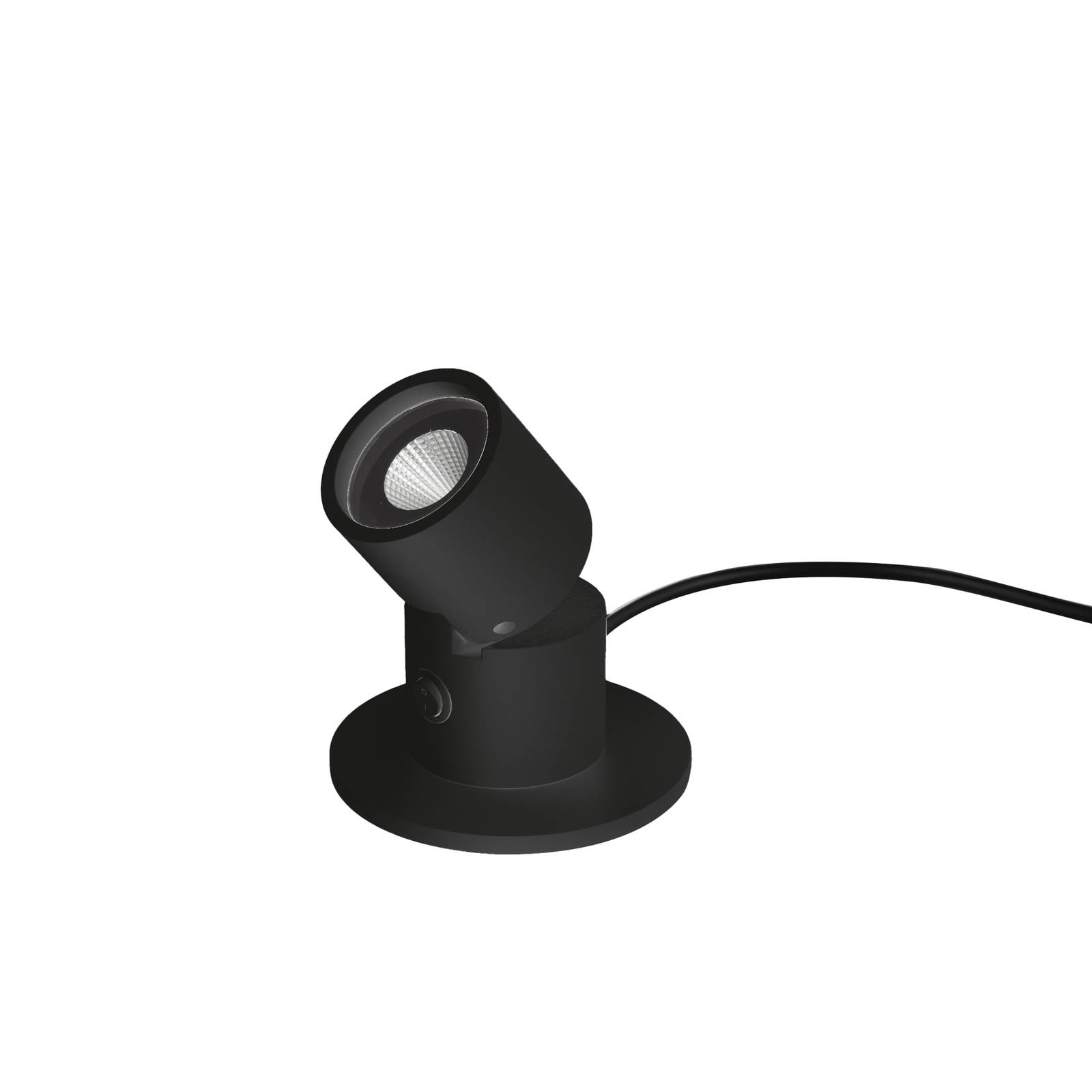Image of Egger Capri lampe à poser LED avec spot, noire 
