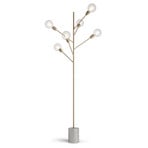 Modo Luce Baobab lampadaire à 6 lampes, doré mat