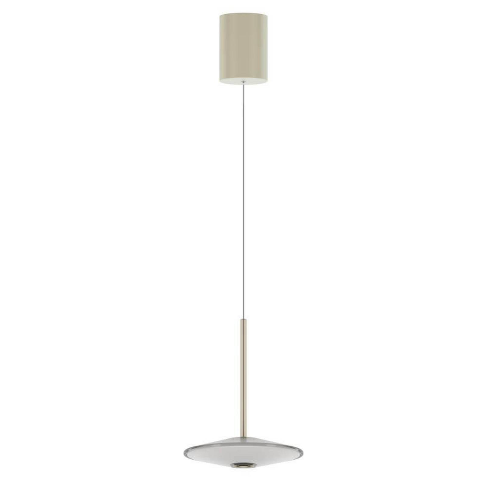 LOOM DESIGN LED-Pendelleuchte Solene, weiß, Glas, Ø 20 cm günstig online kaufen
