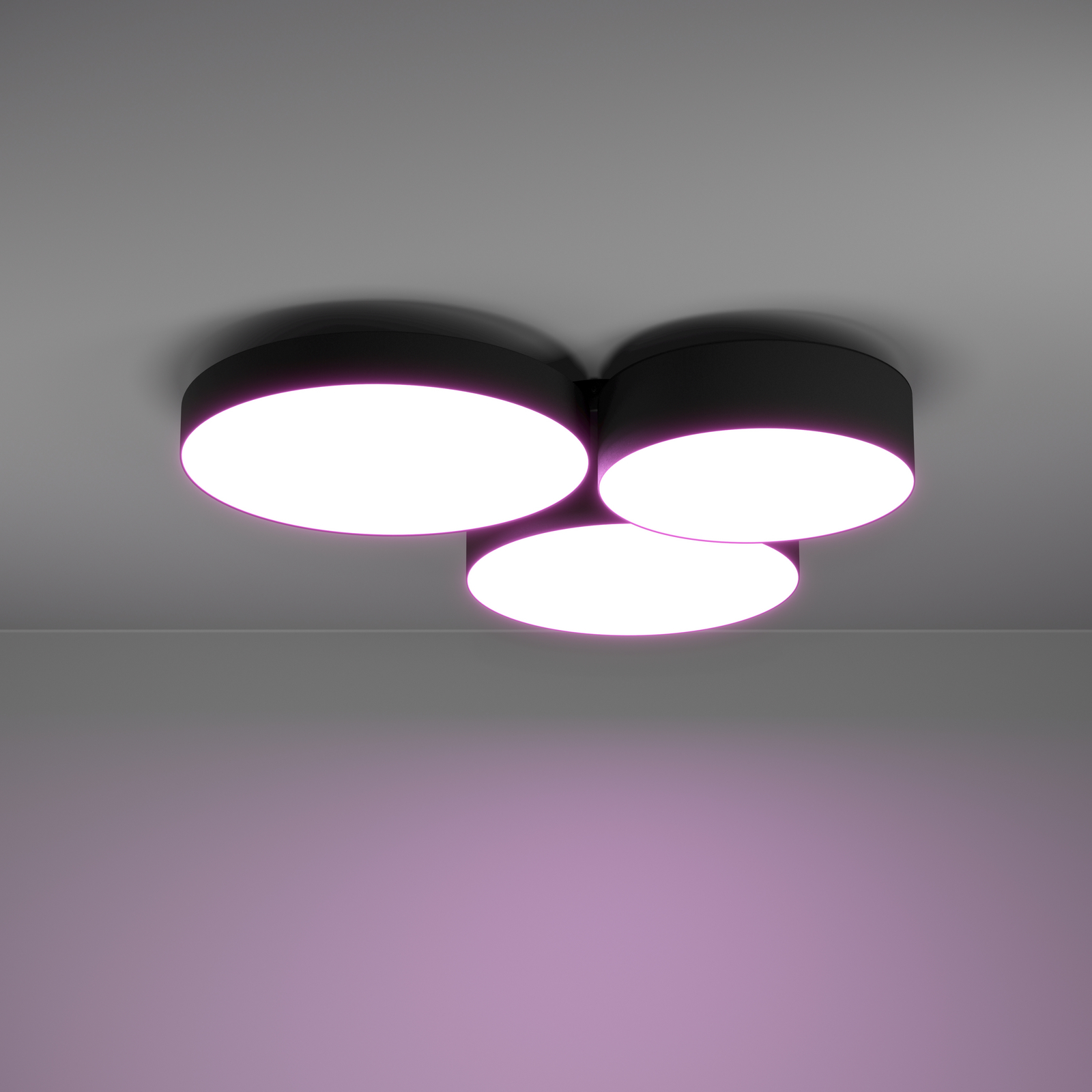 EGLO connect Smart LED stropní svítidlo Barbano-Z, černé