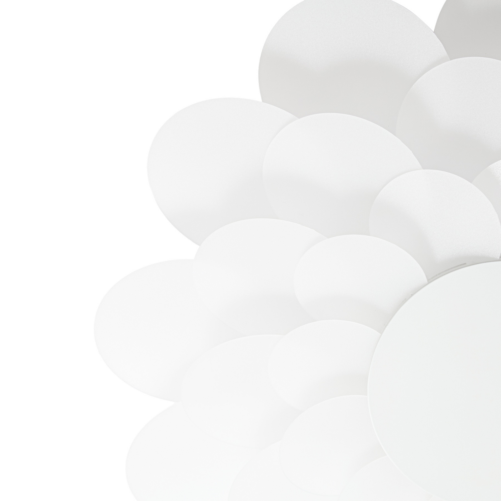 Applique murale LED Bloem, blanche, Ø 40 cm, à intensité variable, plastique - Applique murale LED Bloem, blanche, Ø 40 cm, à intensité variable, plastique -
