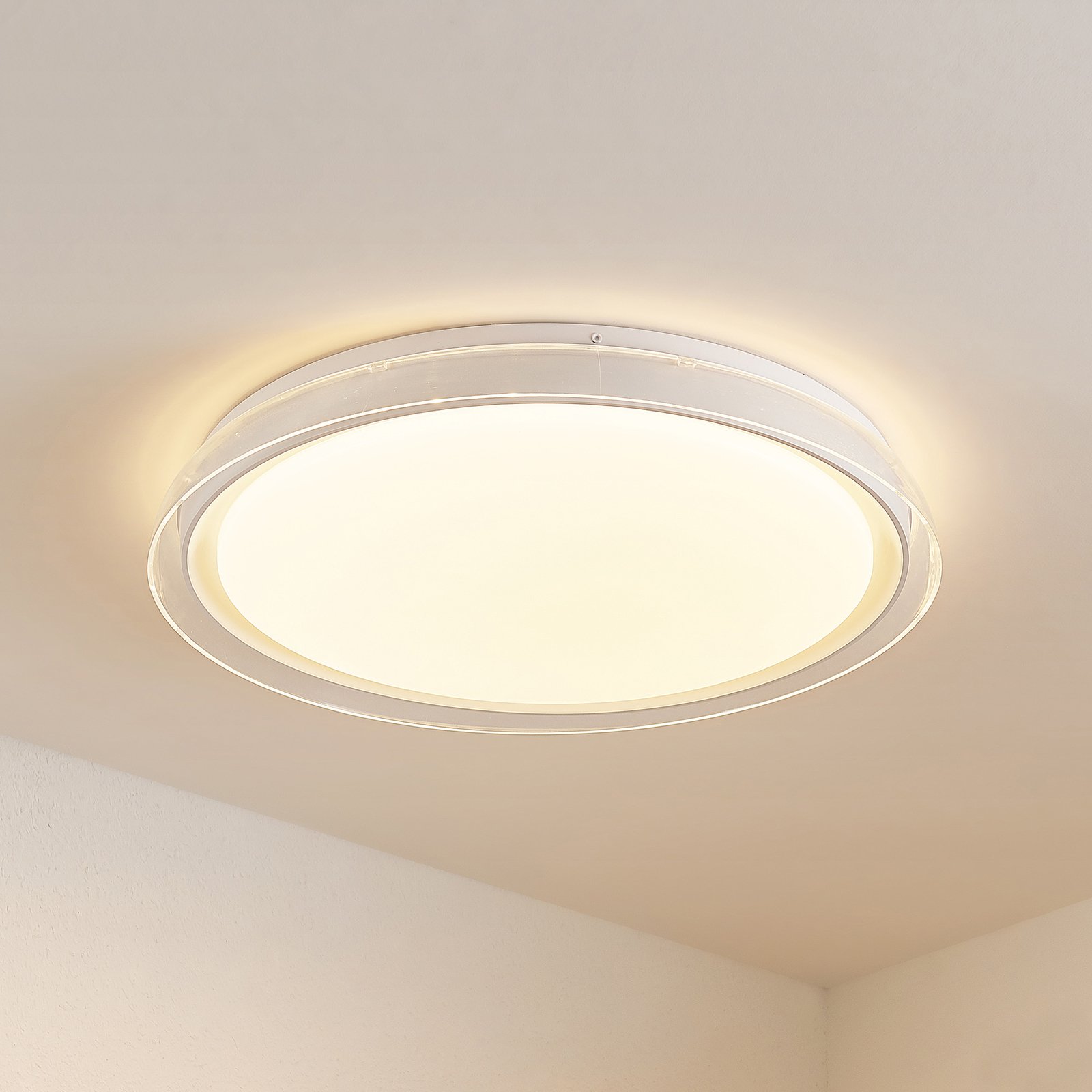 Lindby Sleya stropné LED svetlo CCT stmievateľné