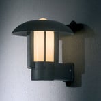 Heimdal aluminium outdoor wall light, black