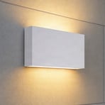 Applique d'extérieur LED Lucande Jarte, 20 cm, blanche, IP65