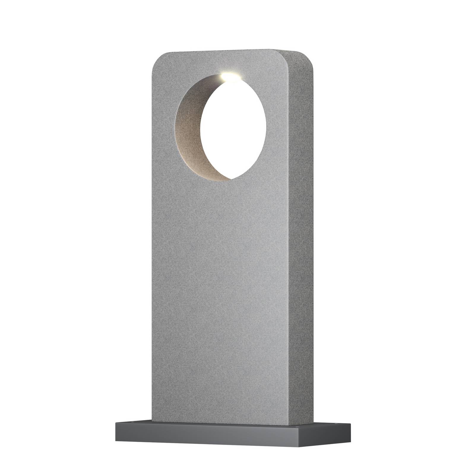LED-Wegeleuchte BETONE, Höhe 74 cm, grau, Zement, IP65