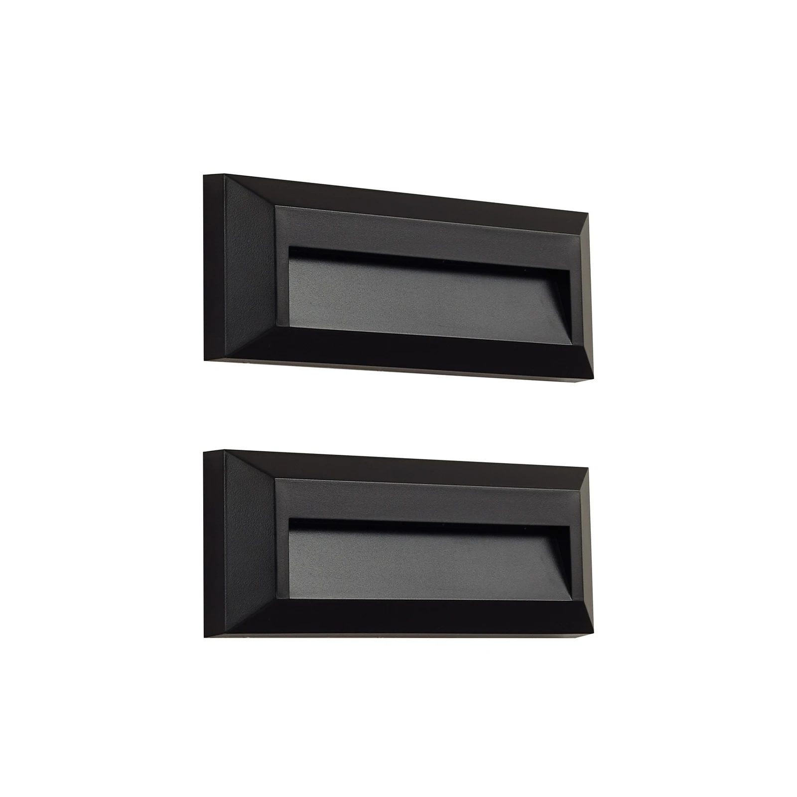 Lindby, applique d'extérieur LED Peker, noire, lot de 2, PC
