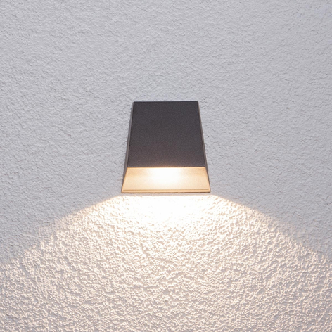 Bredstrålet Hanno utendørs LED-vegglampe