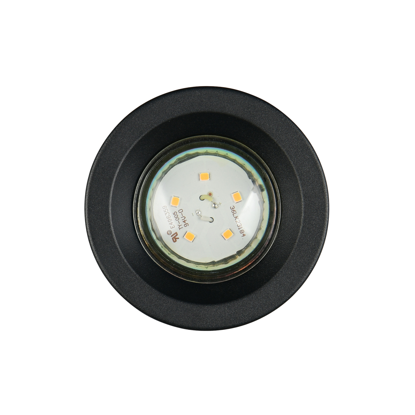 Laelamp Biscotto, mattmust, Ø 9,5 cm, metall, IP44 Laelamp Biscotto, mattmust, Ø 9,5 cm, metall, IP44