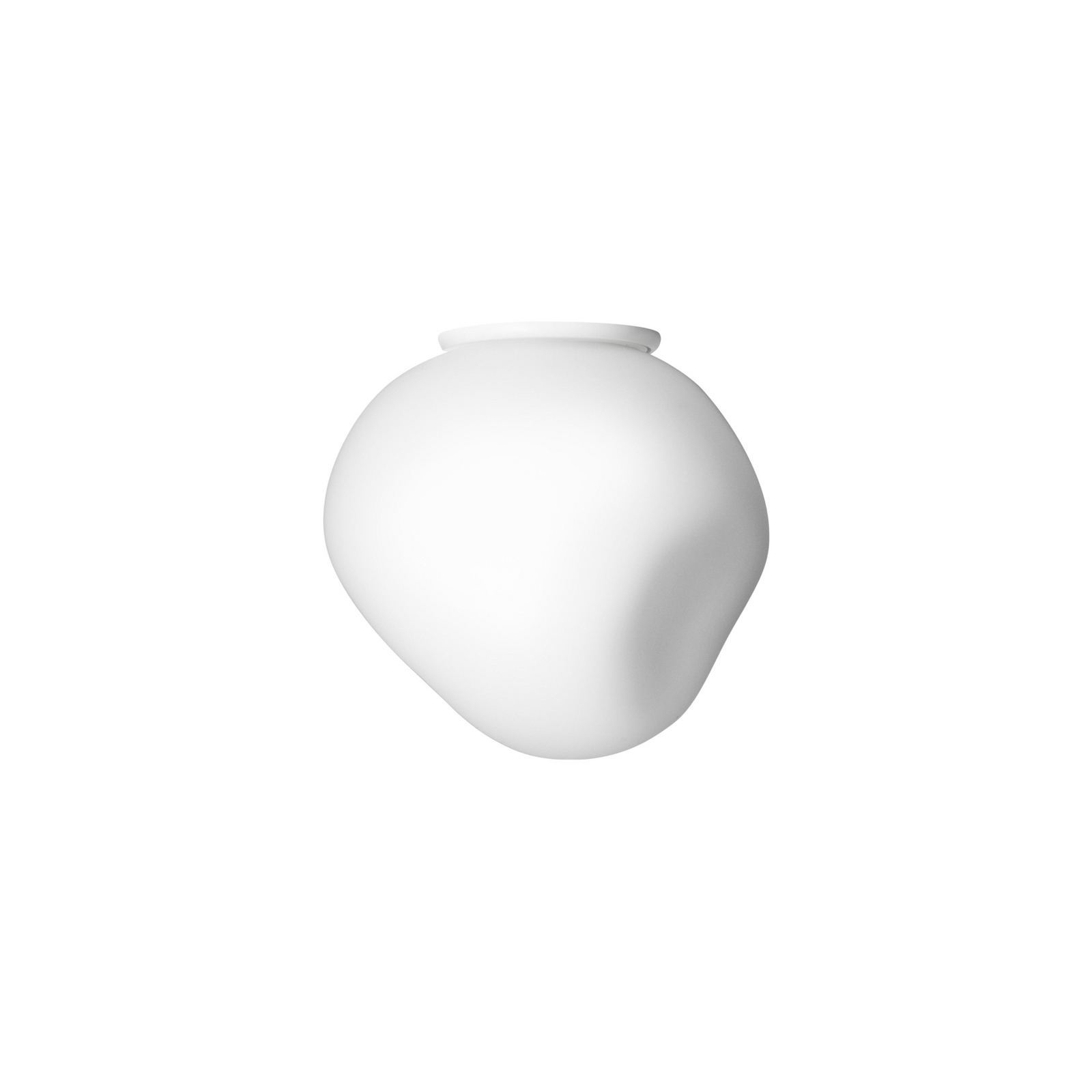 Foscarini Hoba Piccola ceiling light, Ø 12 cm, white, glass