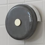 Trip LED wall light, ash grey/grey, marble, glass, 2,700 K