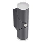 Aspyn 2 Venkovní Nástěnné Svítidlo s Sensor Dark Grey - Lindby