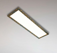 Pannello LED Quitani Aurinor, patinato oro, 125 cm