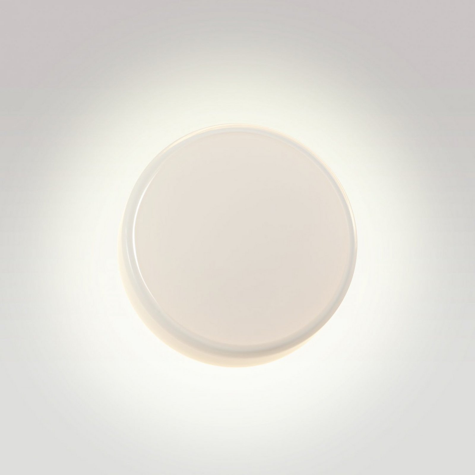 MARSET LED-Wandlampe Caramel, opal, Ø 22 cm, TRIAC, Glas