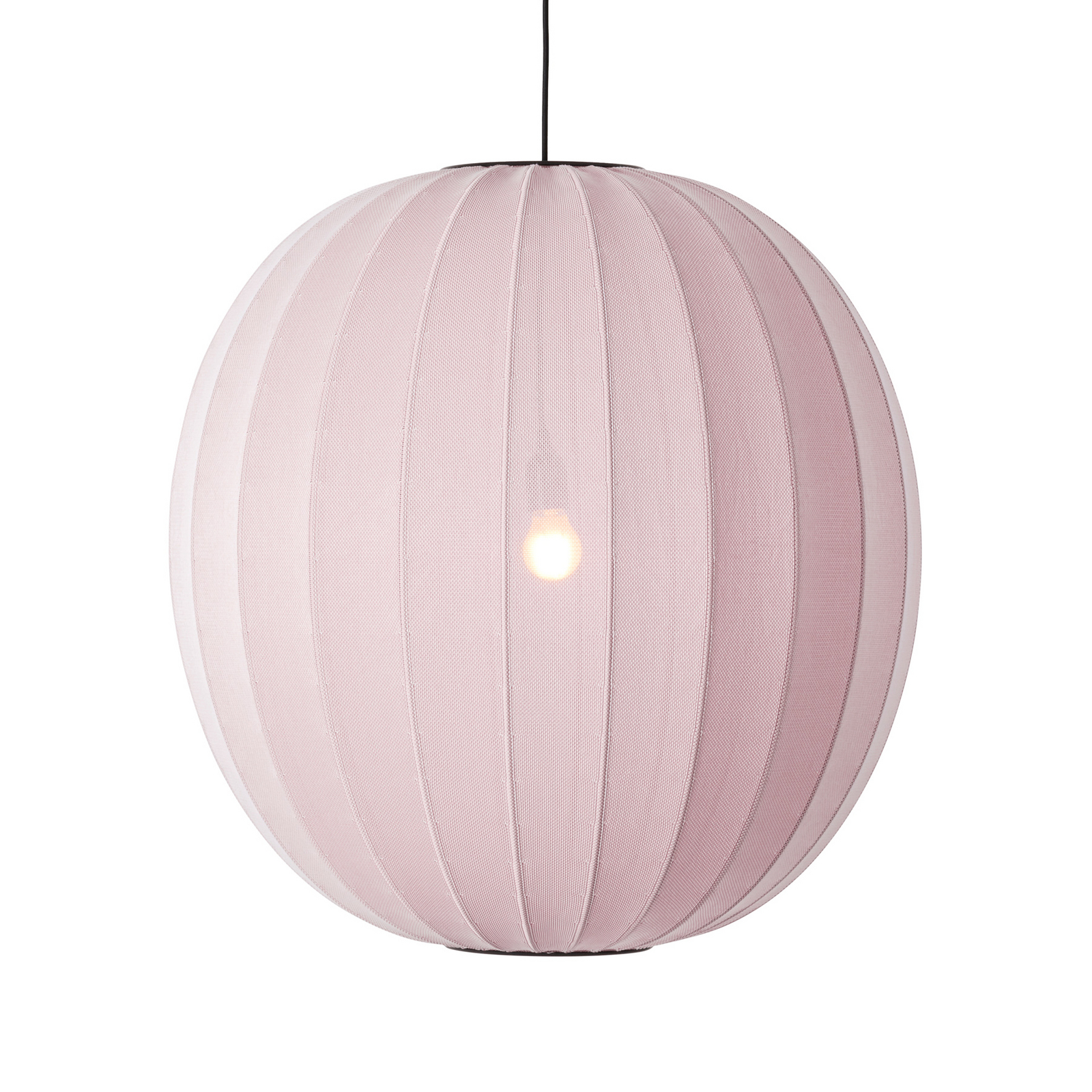 Lámpara colgante Knit-Wit 75 Round Light Pink - Made By Hand
