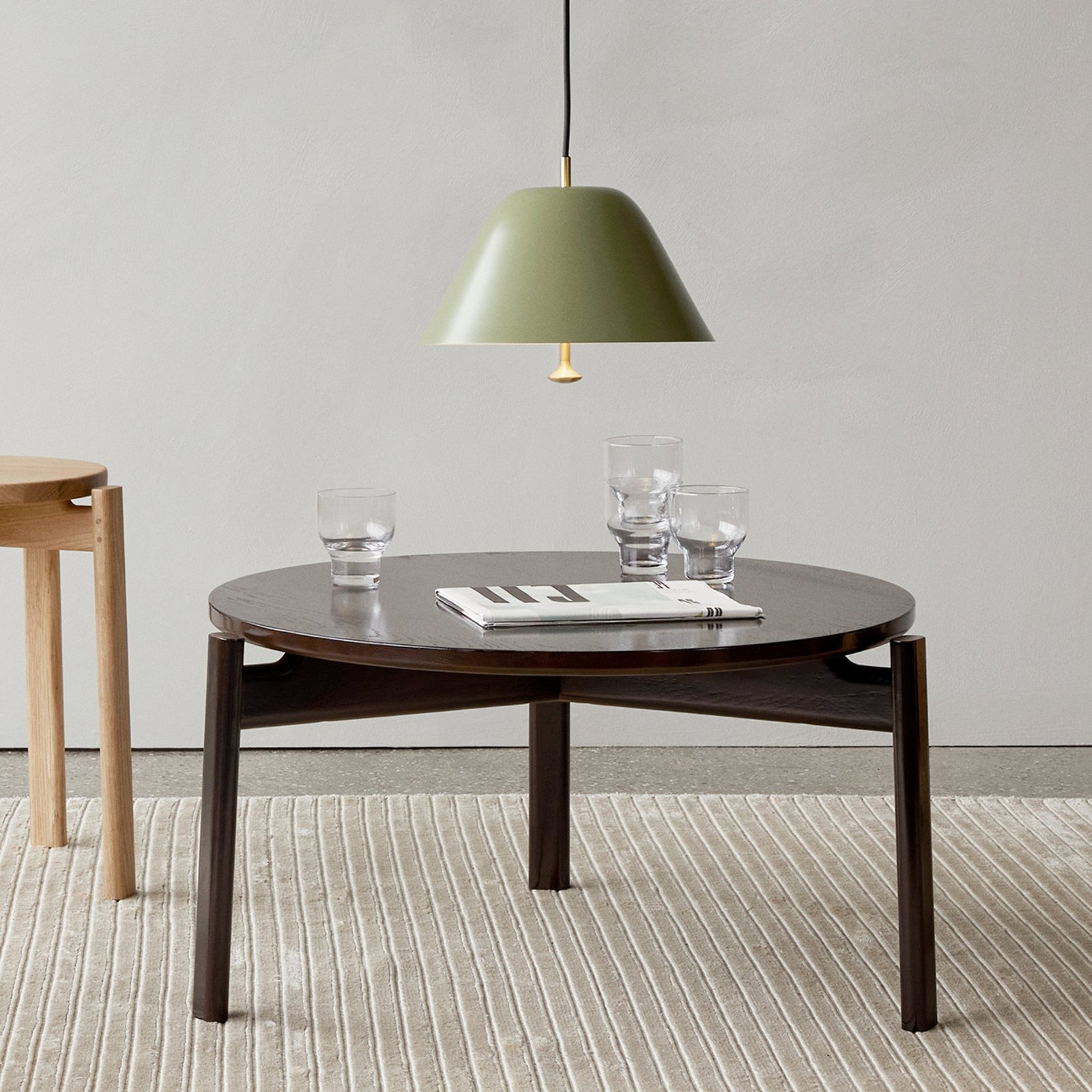 Levitate Hanglamp 40 Sage Green Brass - Audo Copenhagen
