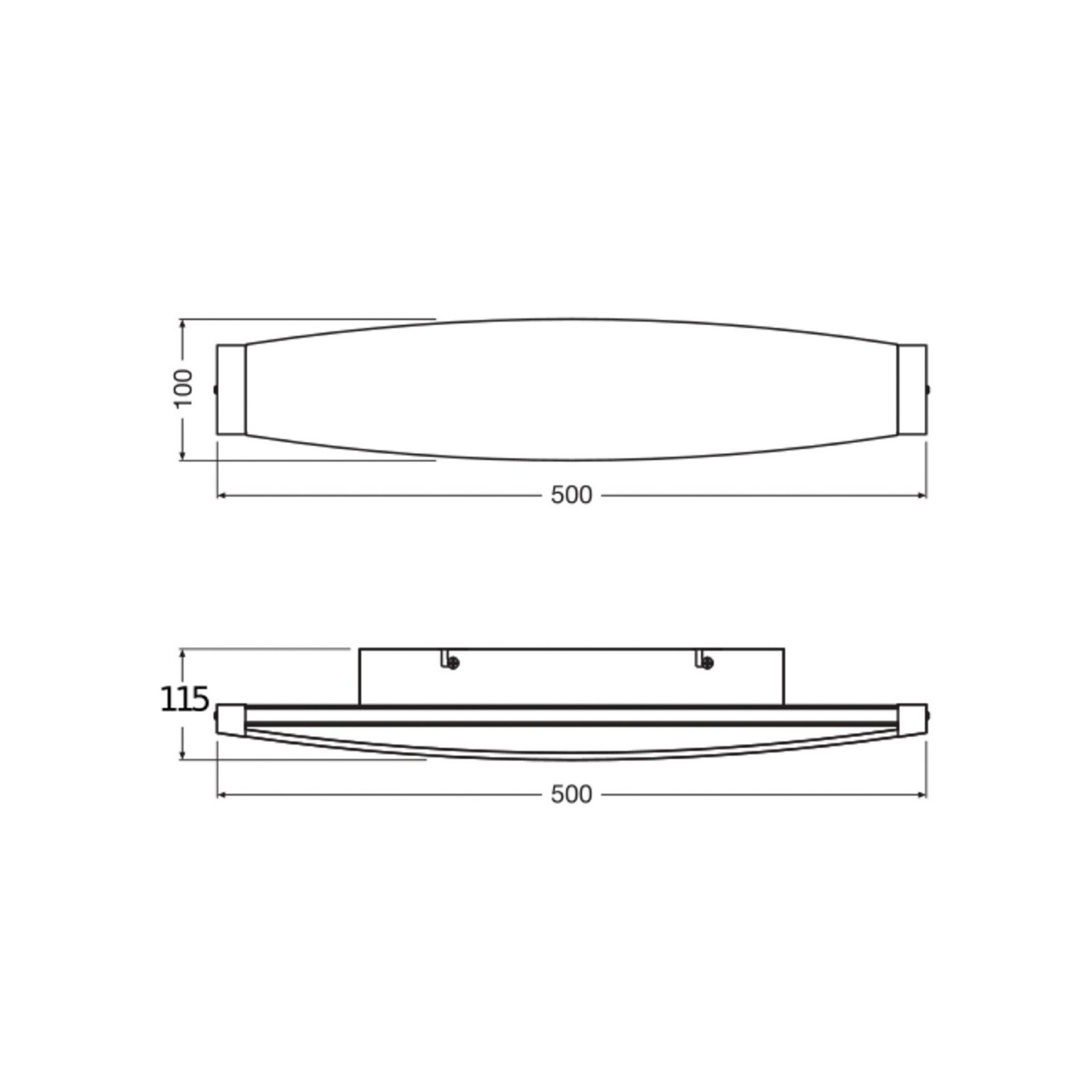 OSRAM LED wall lamp Decor Flat Felt, grey, felt, 3,000 K