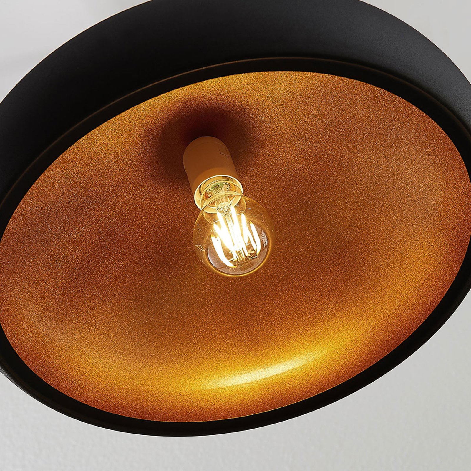Gerwina Suspension Black/Gold - Lindby