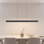 LED-Hängeleuchte Adina, schwarz, Metall, 3.000 K, up/down