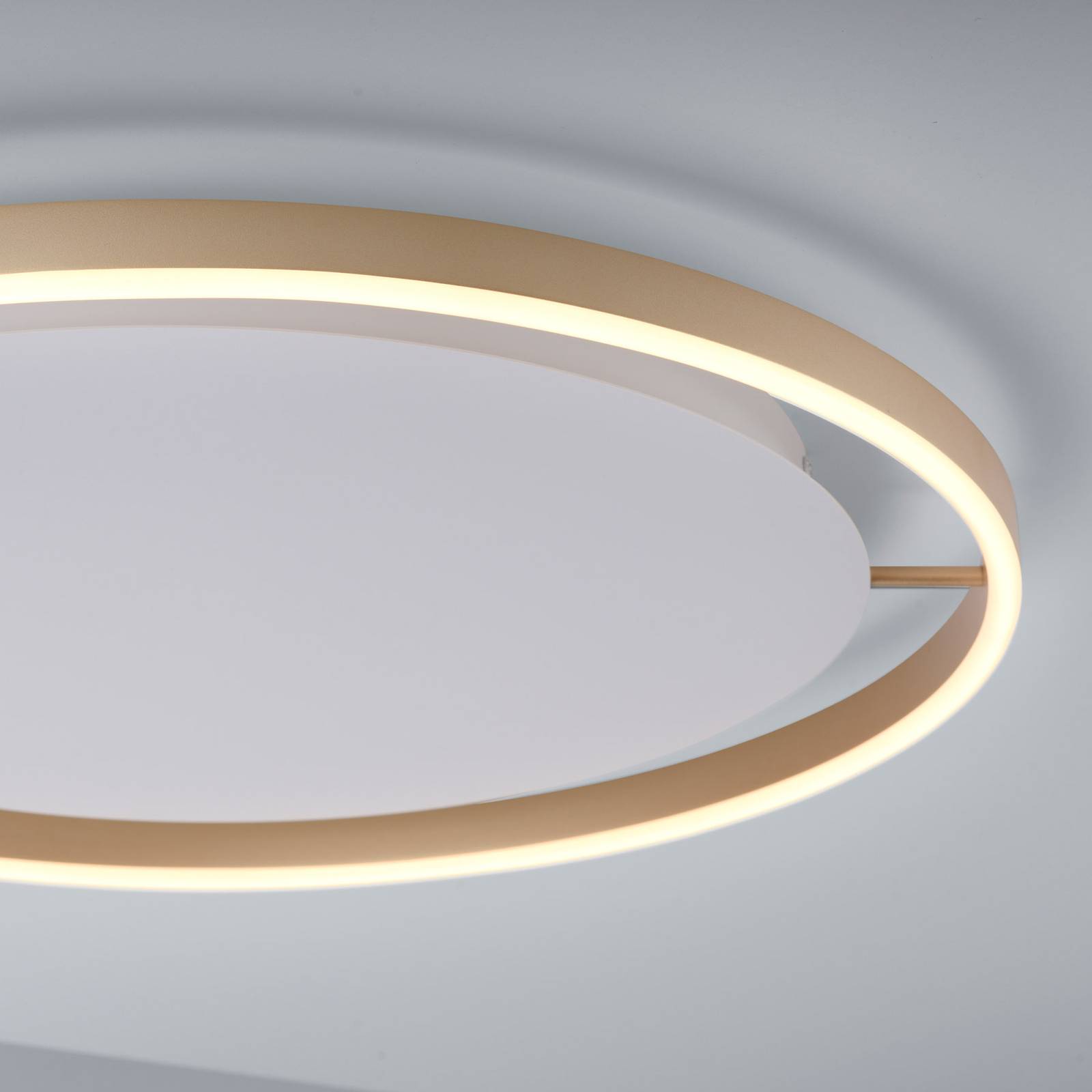 JUST LIGHT. LED stropní svítidlo Ritus, Ø 58,5 cm, matná mosaz
