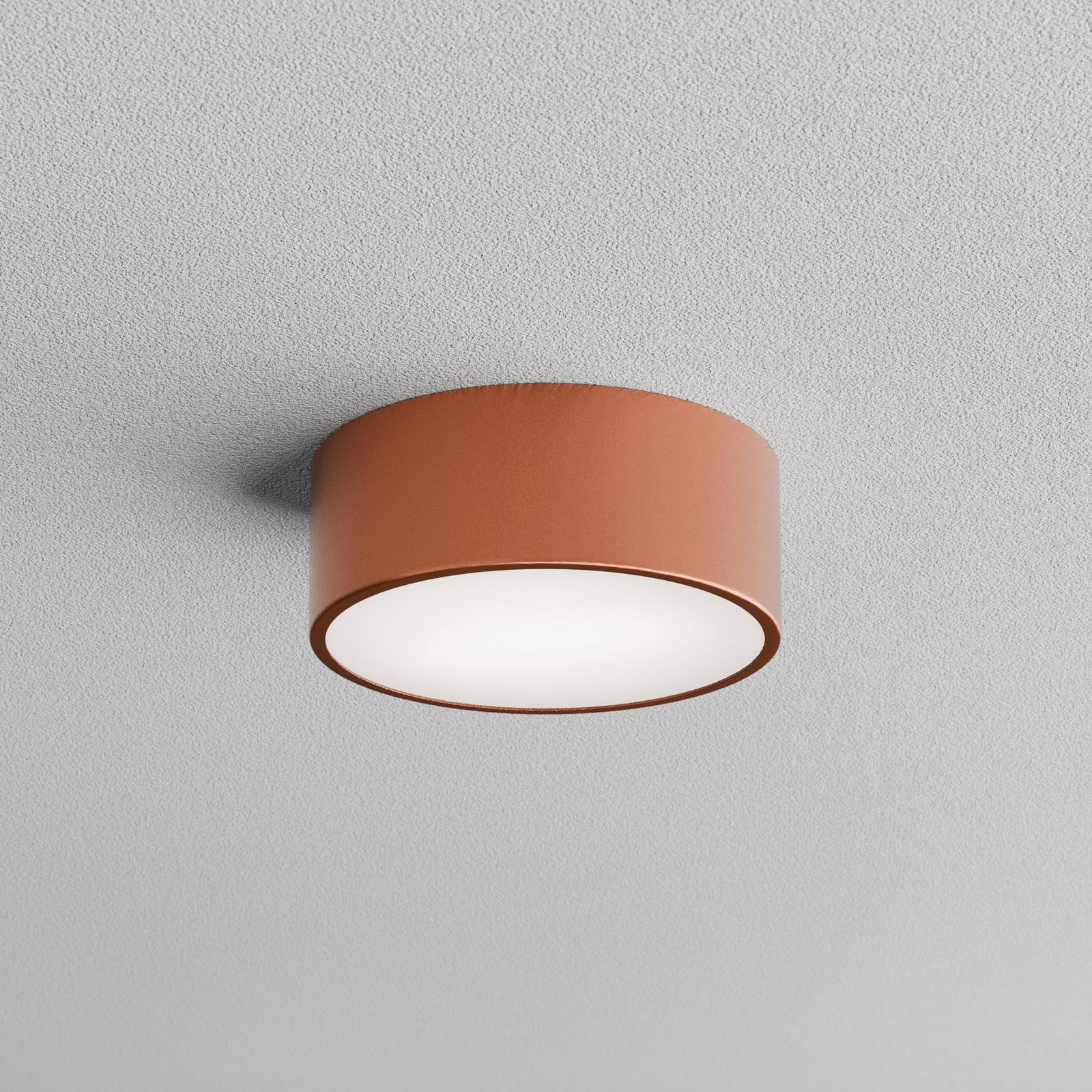 Lampa sufitowa Cleo 200, miedź, czujnik, IP20, Ø 20 cm, E27