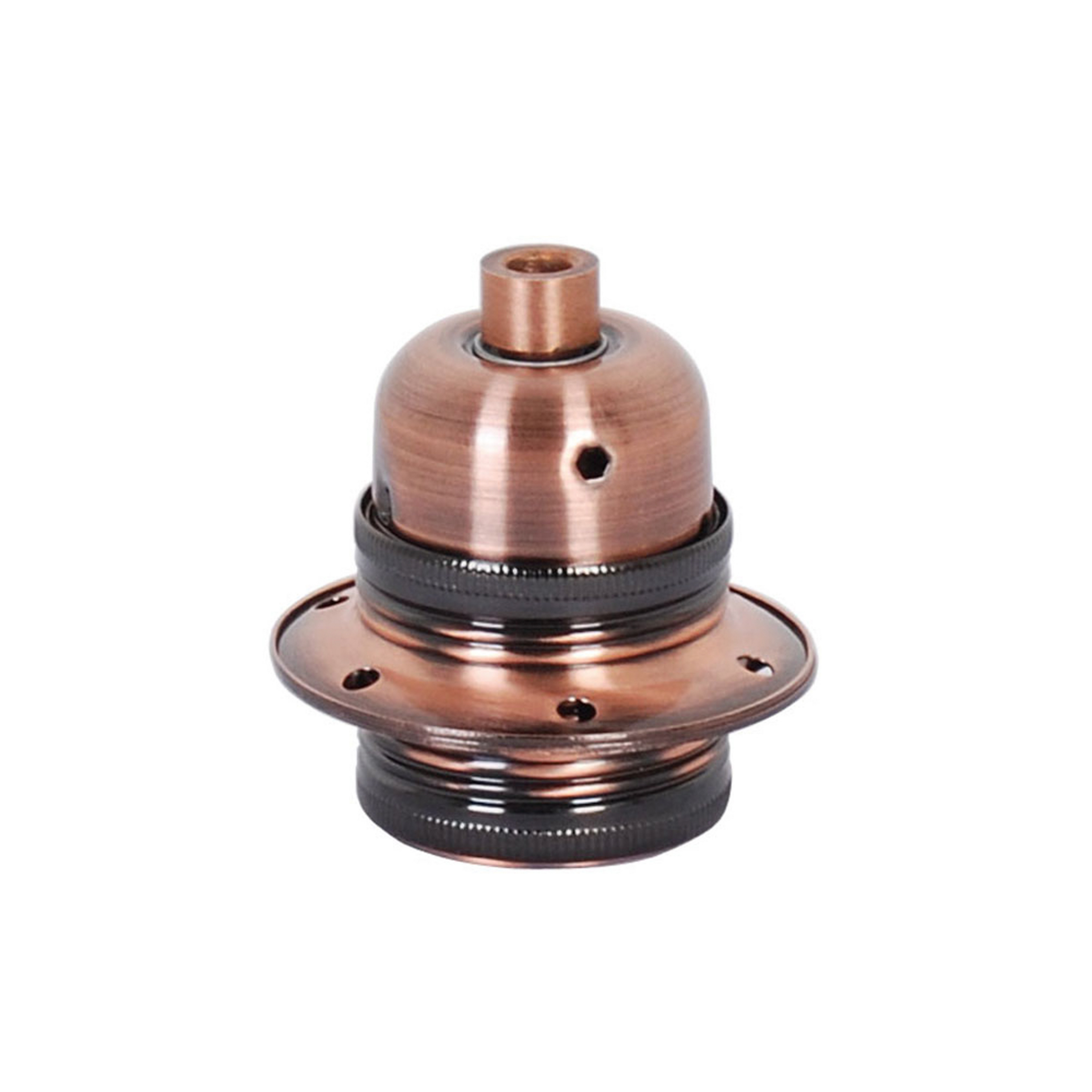 Portalampada COMBI E27, rame anticato, metallo - Halo Design