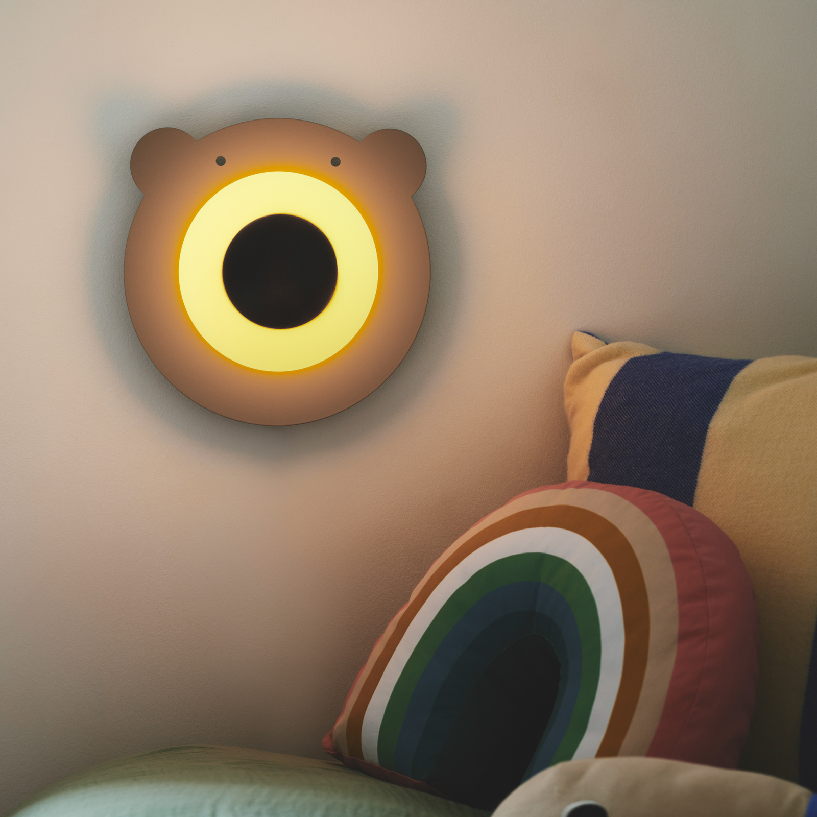 Bruna Bear Vägglampa Brown - Nordlux