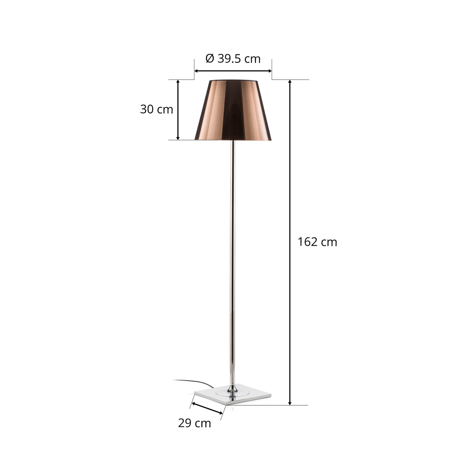 KTribe F2 Gulvlampe Alu Bronze - Flos