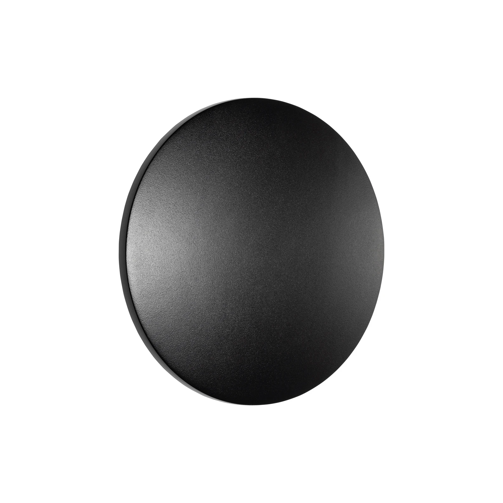 LED wandlamp Aria M, zwart, aluminium, Ø 18 cm