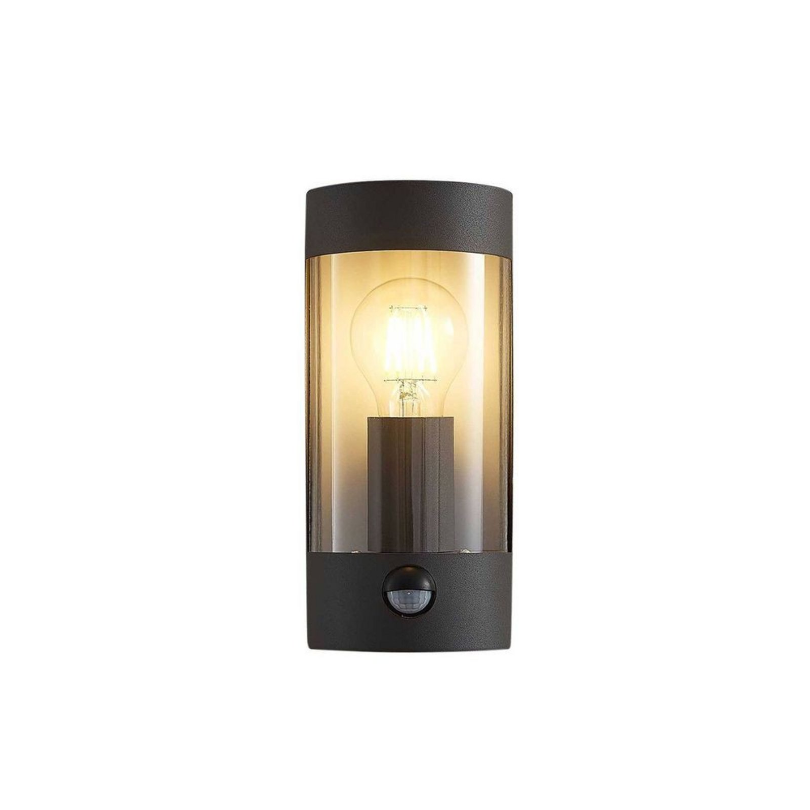 Junias Outdoor Wall Lamp w/Sensor Dark grey - Lindby