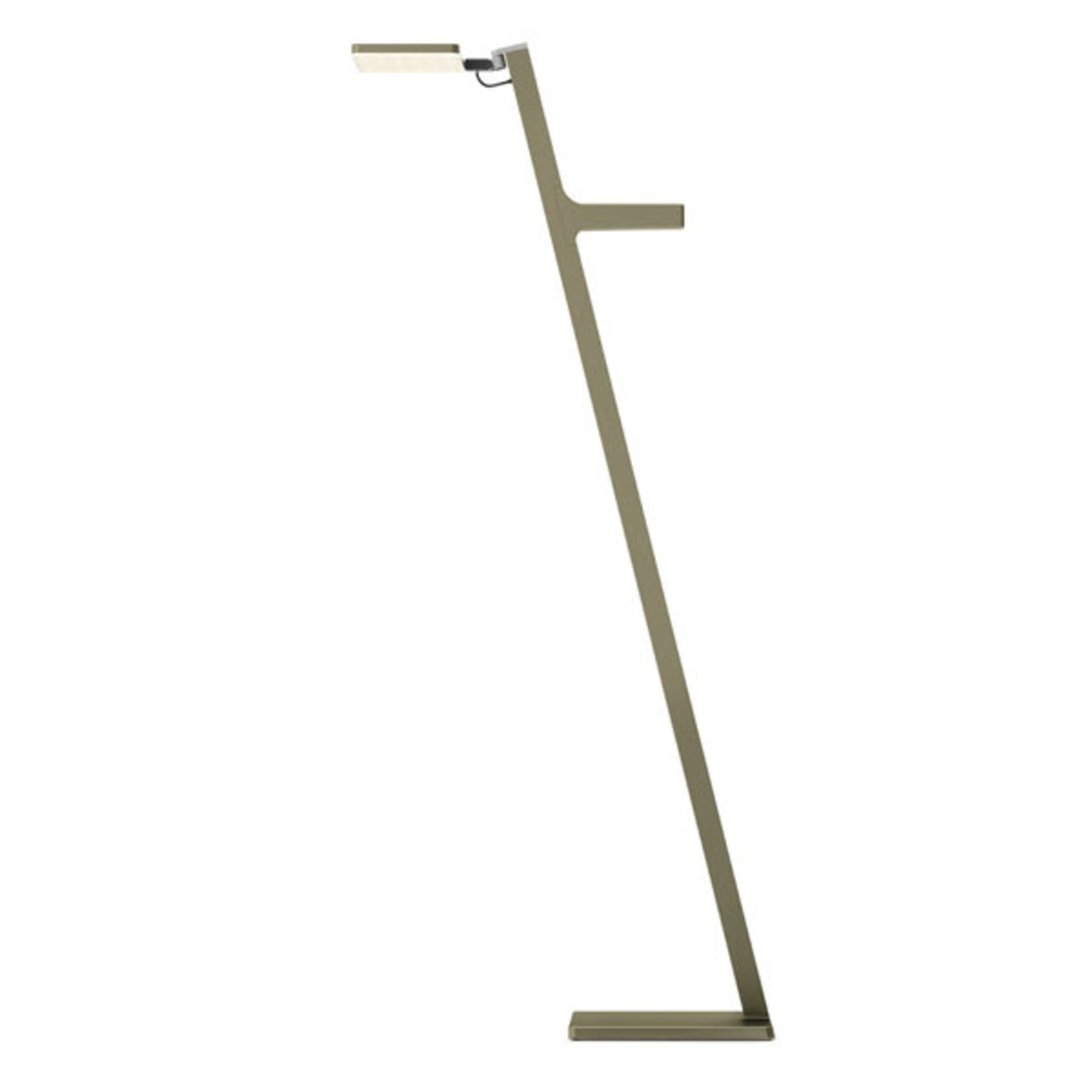 Nimbus Roxxane Leggera LED floor lamp, bronze, for Living / Dining Room, aluminium, die-cast zinc, 6.5 W, energy efficiency: A+, H: 102 cm
