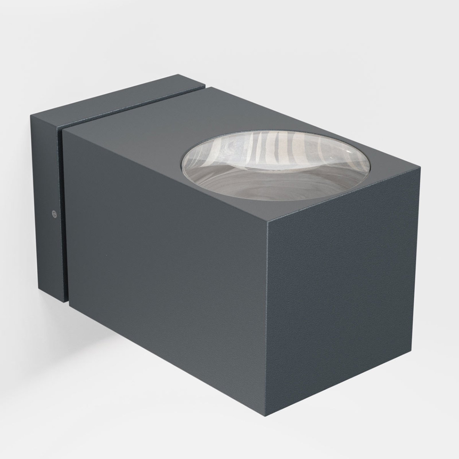 IP44.de como LED outdoor wall light, anthracite, die-cast aluminium, glass, 6 W, energy efficiency: A+, W: 6.8 cm, H: 7.9 cm