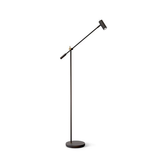 Cato Golvlampa Dim. Matt Svart/Mässing - Belid