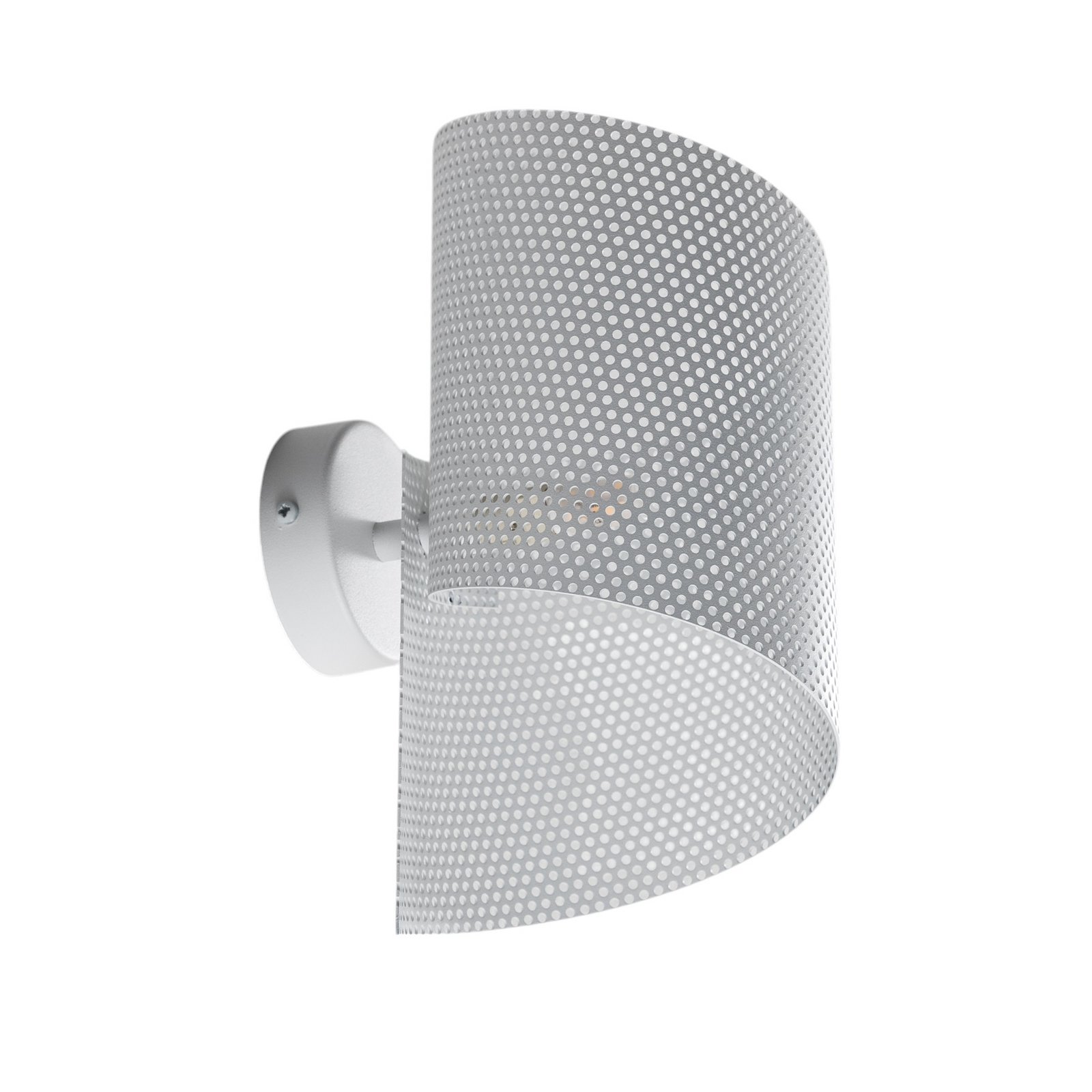 Aplique de pared Spiral, blanco, metal, G9, 29 cm de altura