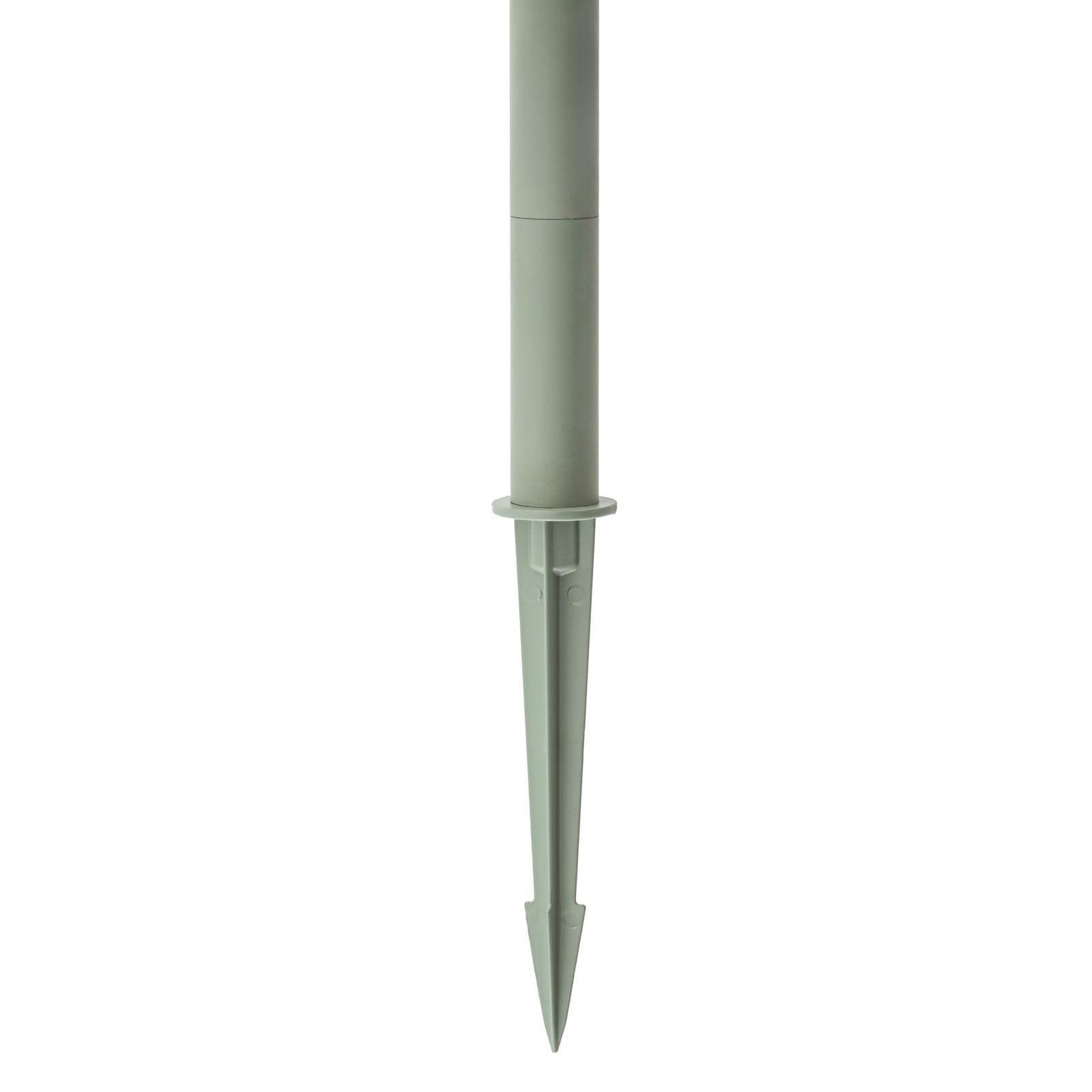 Lucande LED-solcellelampe med jordspyd, Faylen, salviegrønn, IP65