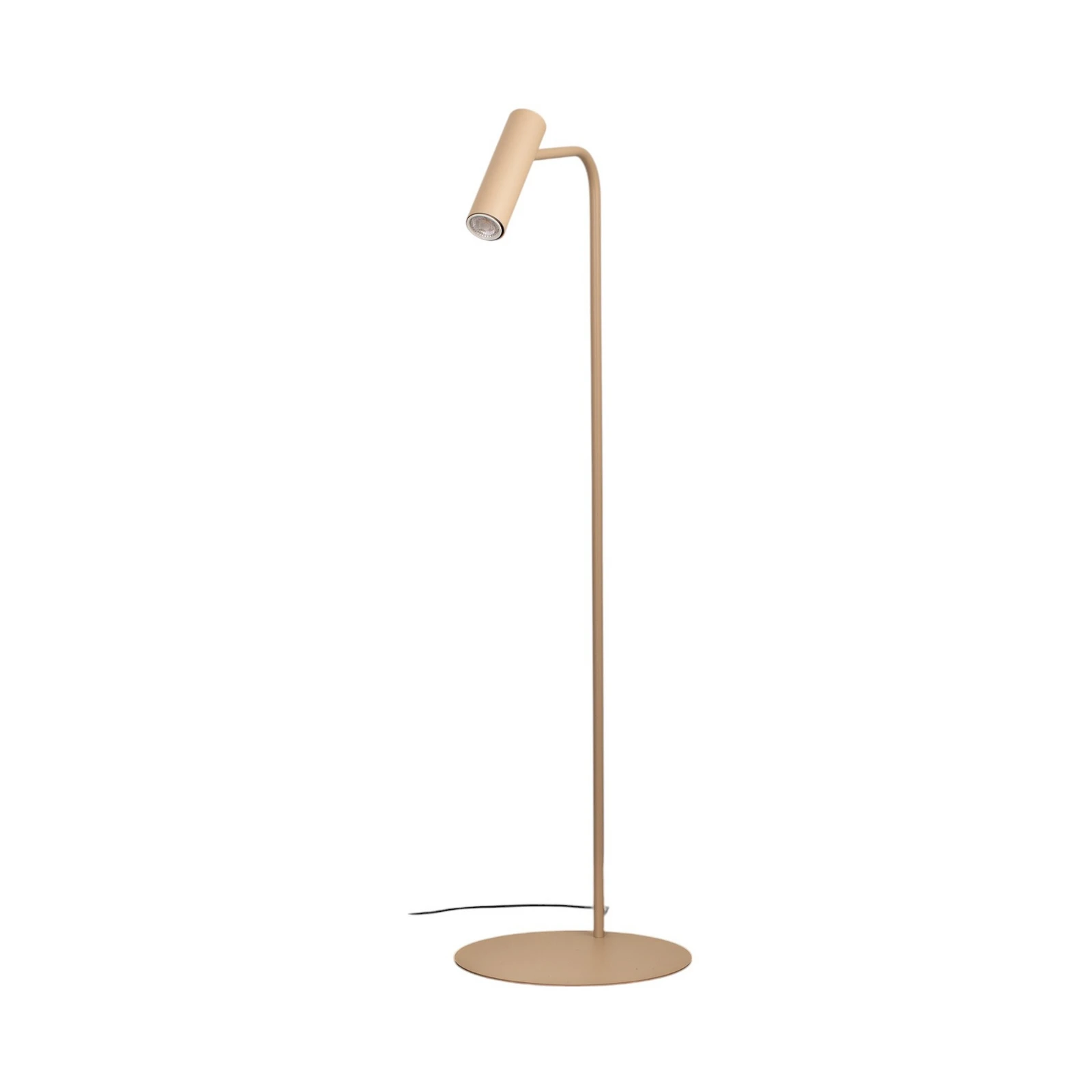 Podna lampa Axion, bež, visina 115 cm, čelik