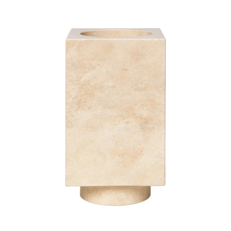 ferm LIVING - Hew Vase Travertine