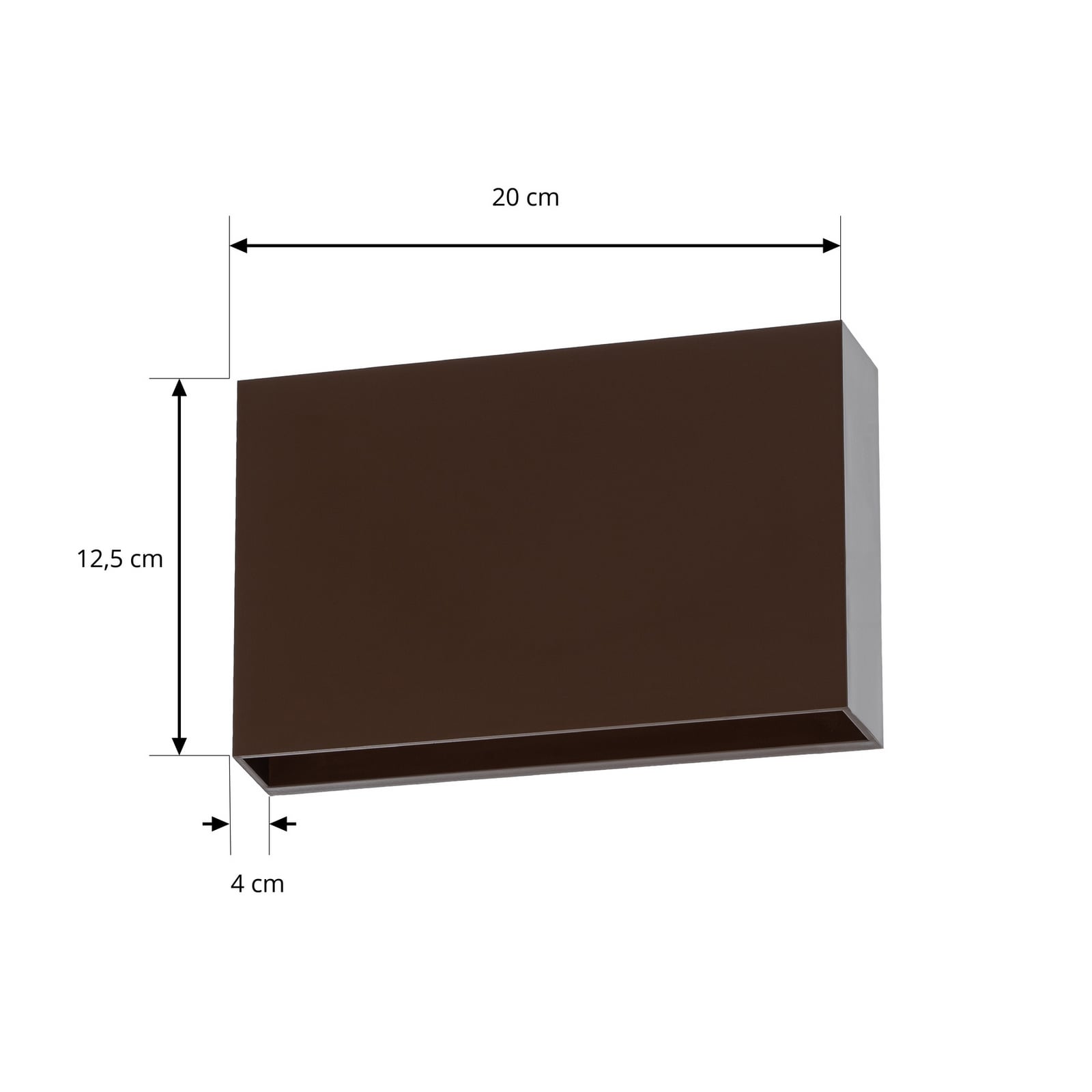 Lucande Jarte LED outdoor wall light, 20 cm, brown, IP65 Lucande Jarte LED outdoor wall light, 20 cm, brown, IP65