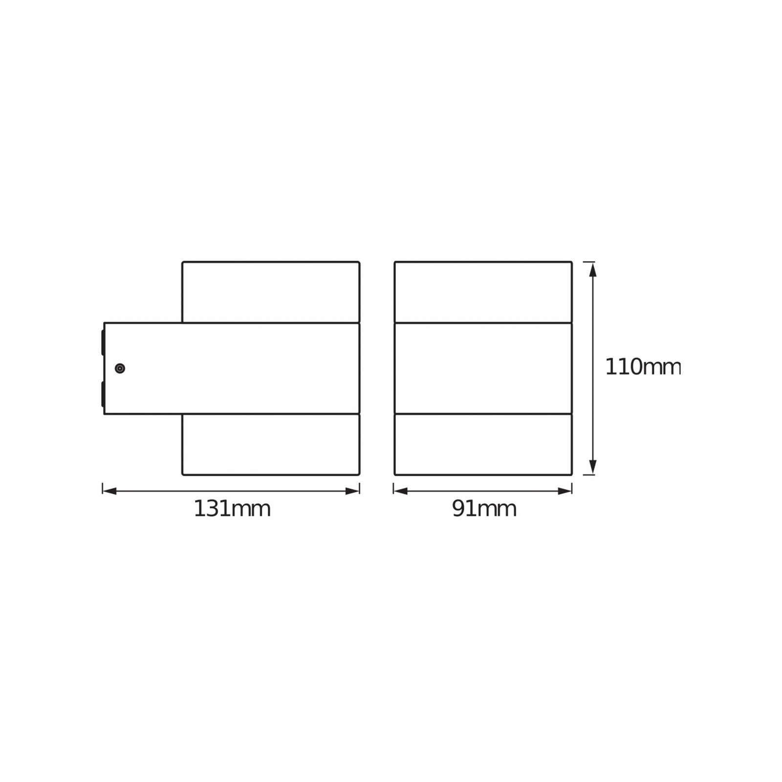 OSRAM LED-Außenwandlampe ENDURA STYLE PUCK, dunkelgrau, IP44