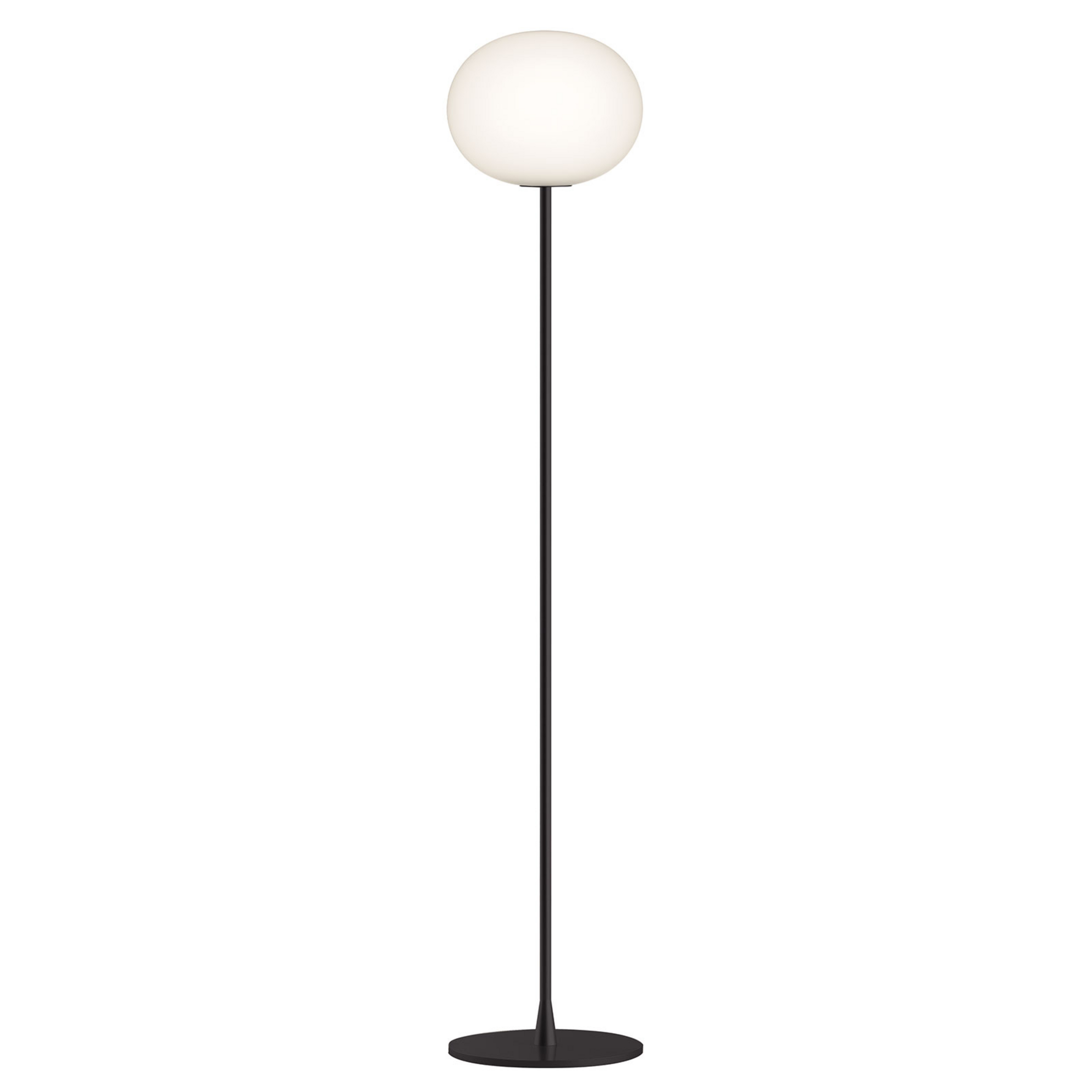 Glo-Ball F2 Floor Lamp Matt Black/Opal - Flos