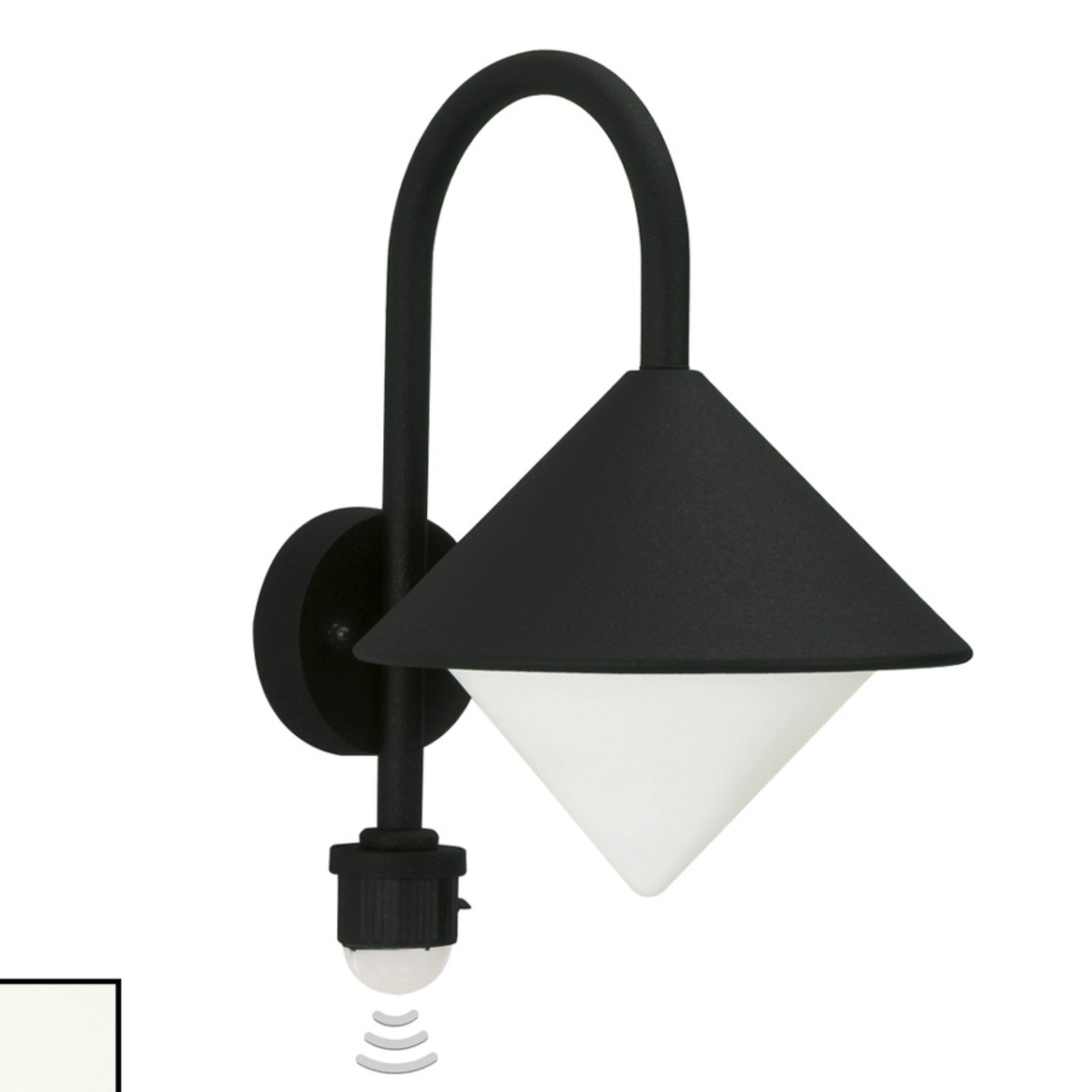 JOLANDA outdoor wall light with motion detector