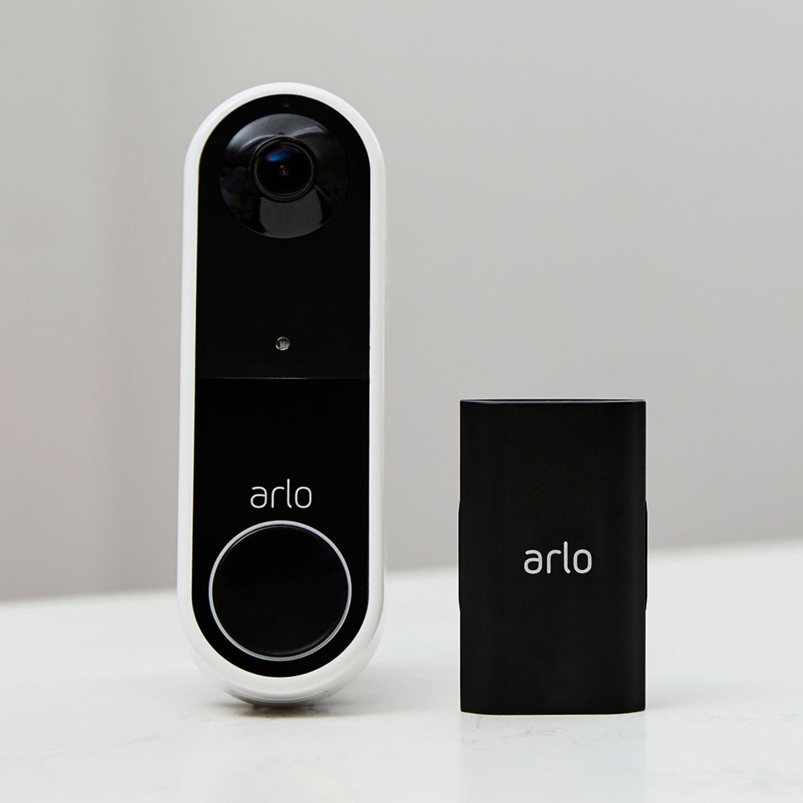 Arlo Essential Video-Türklingel, kabellos, weiß