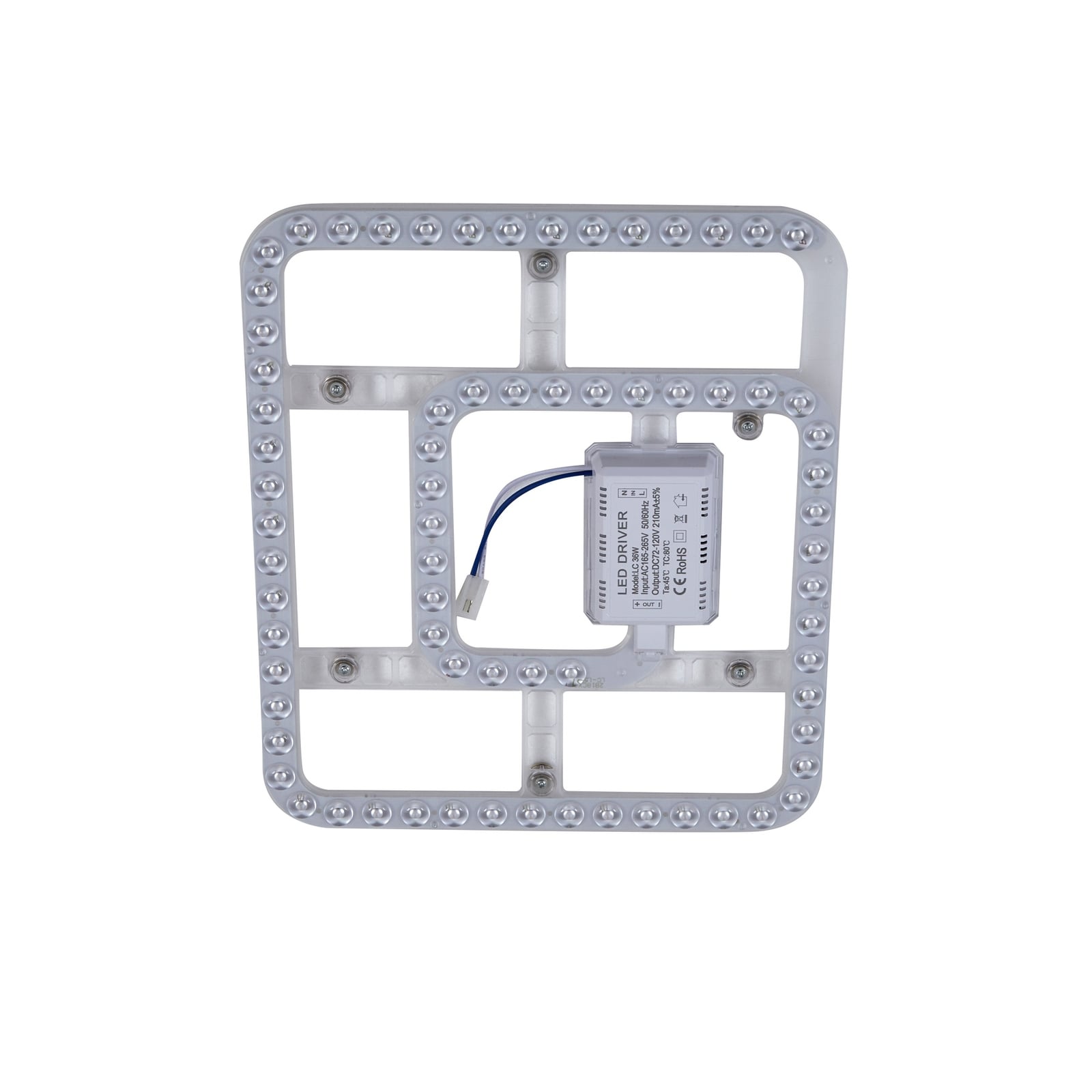 Ventilateur de plafond LED Oras, blanc, courant continu, silencieux, Ø 107 cm -