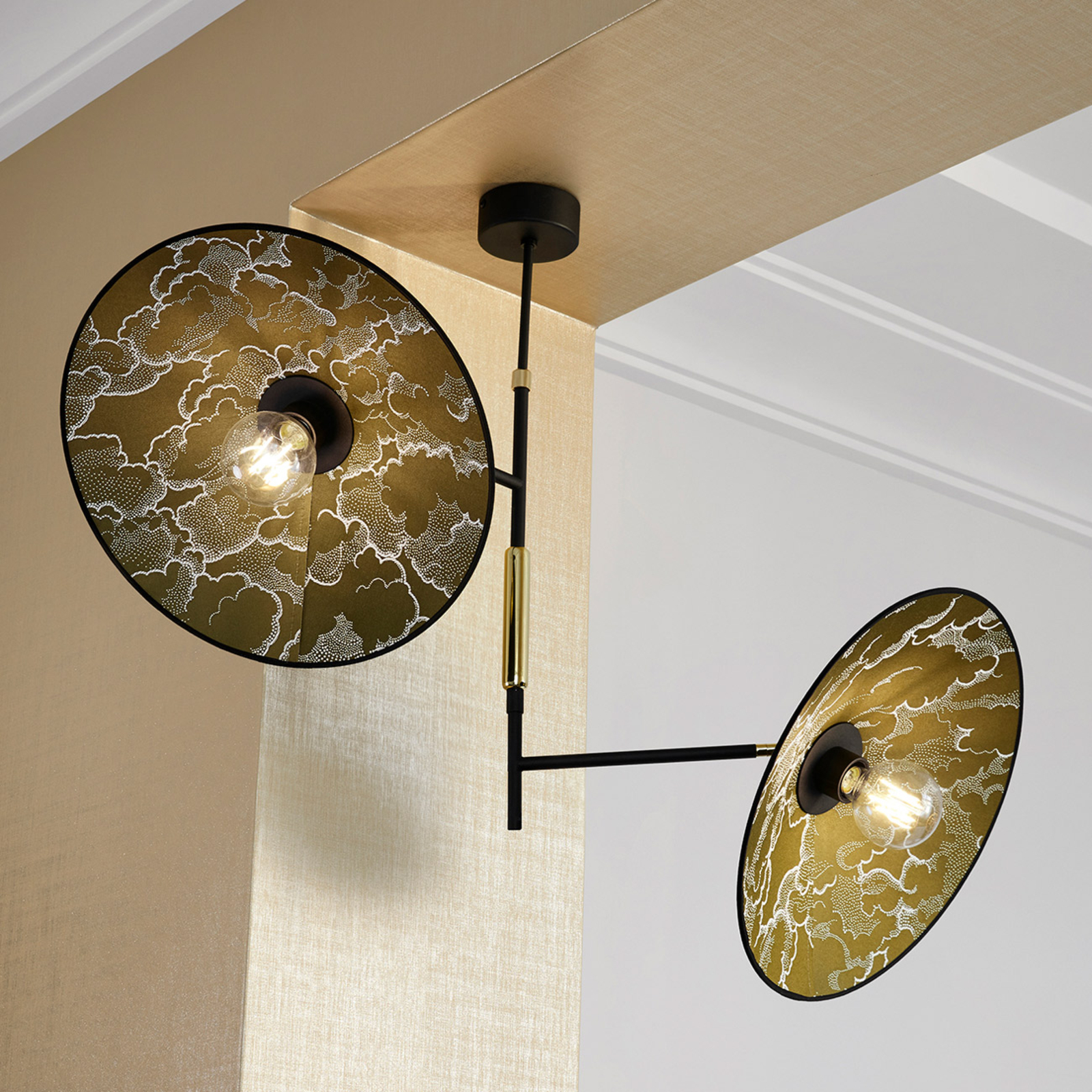 MARKET SET Gatsby ceiling lamp, 2-bulb