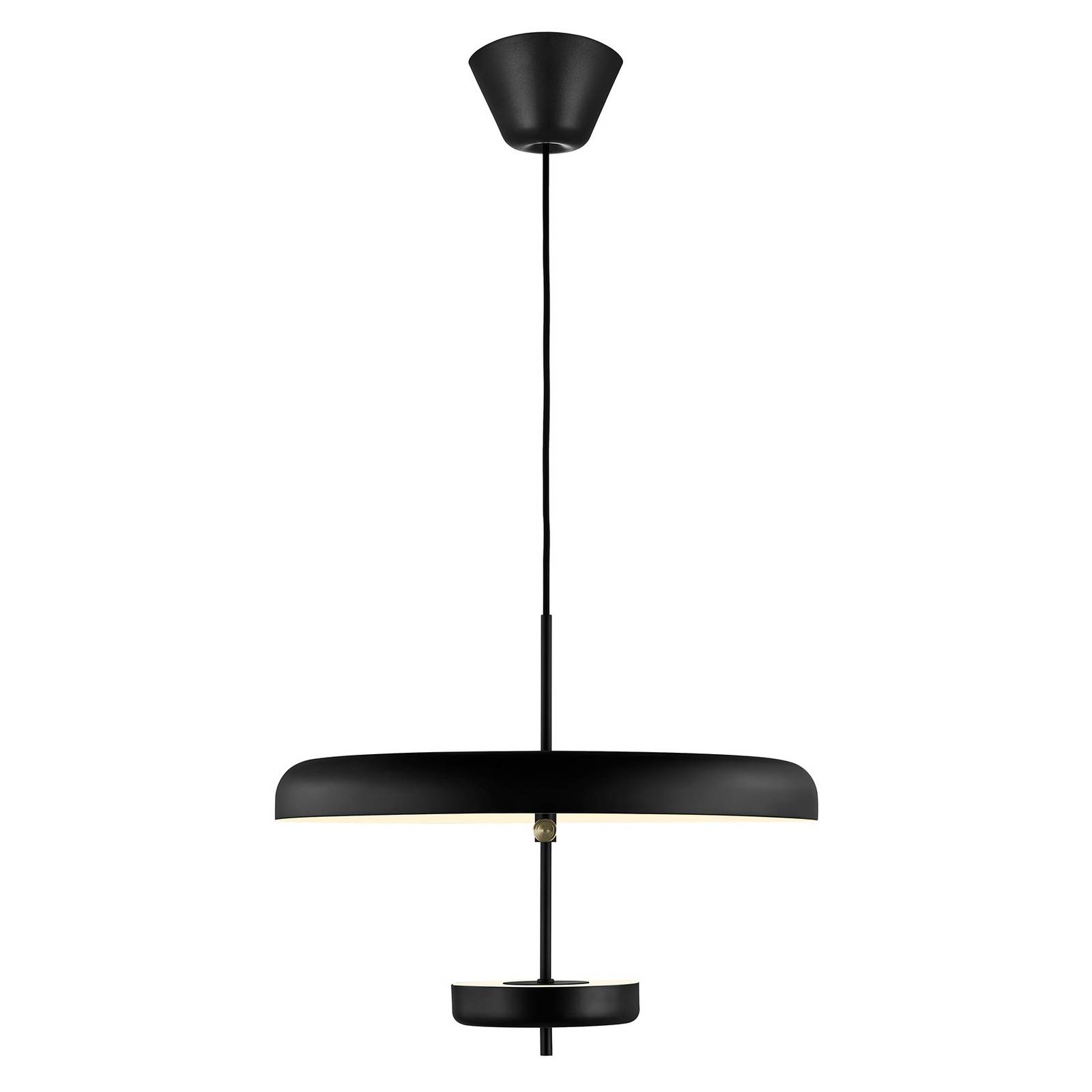 Lampa wisząca Mobile, regulacja wysokości, czarna