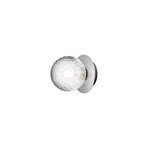 Nuura Liila 1 candeeiro de parede, Ø 14 cm, IP44, prateado/transparente