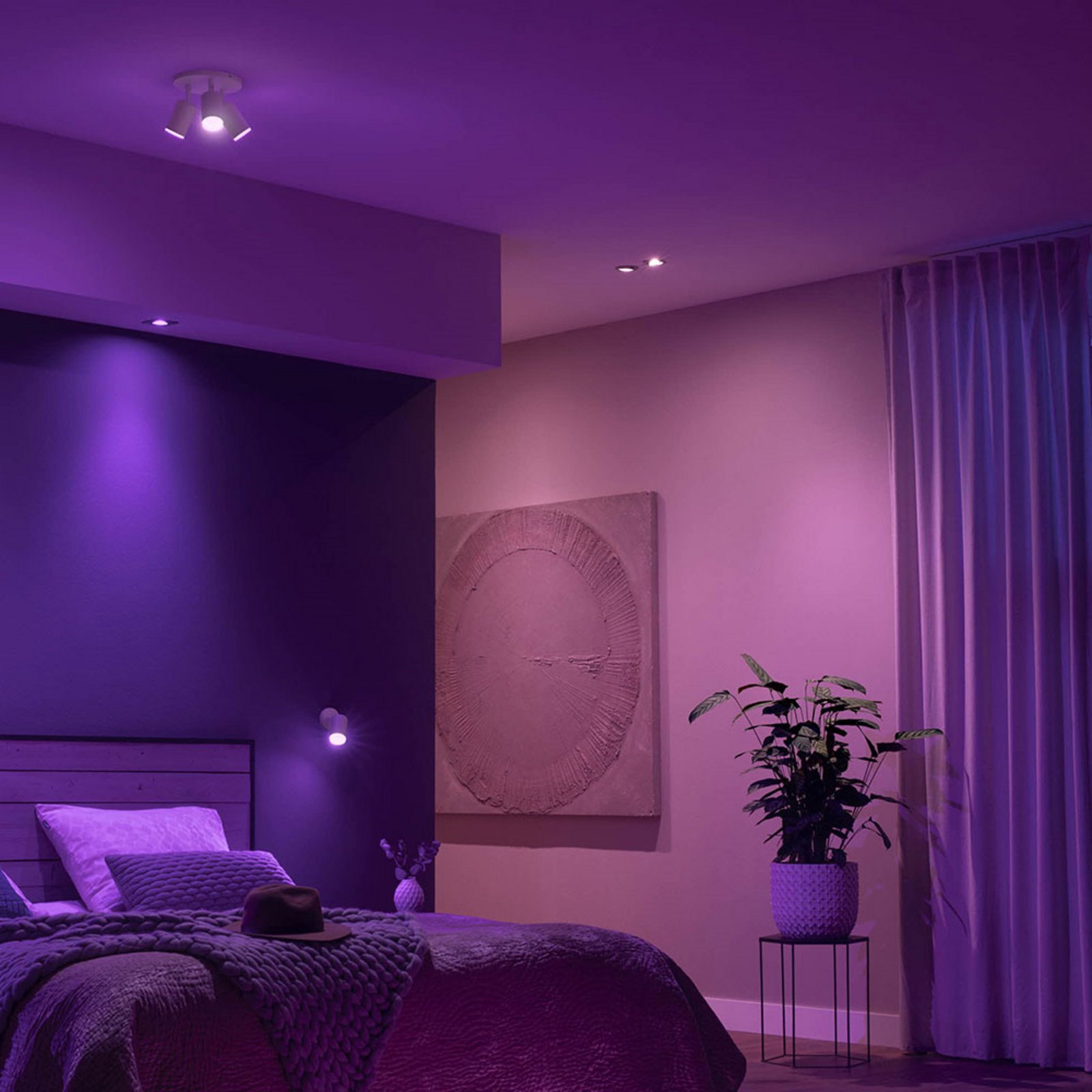 Centura Recessed Alu Round Bluetooth White/Color Amb. - Philips Hue