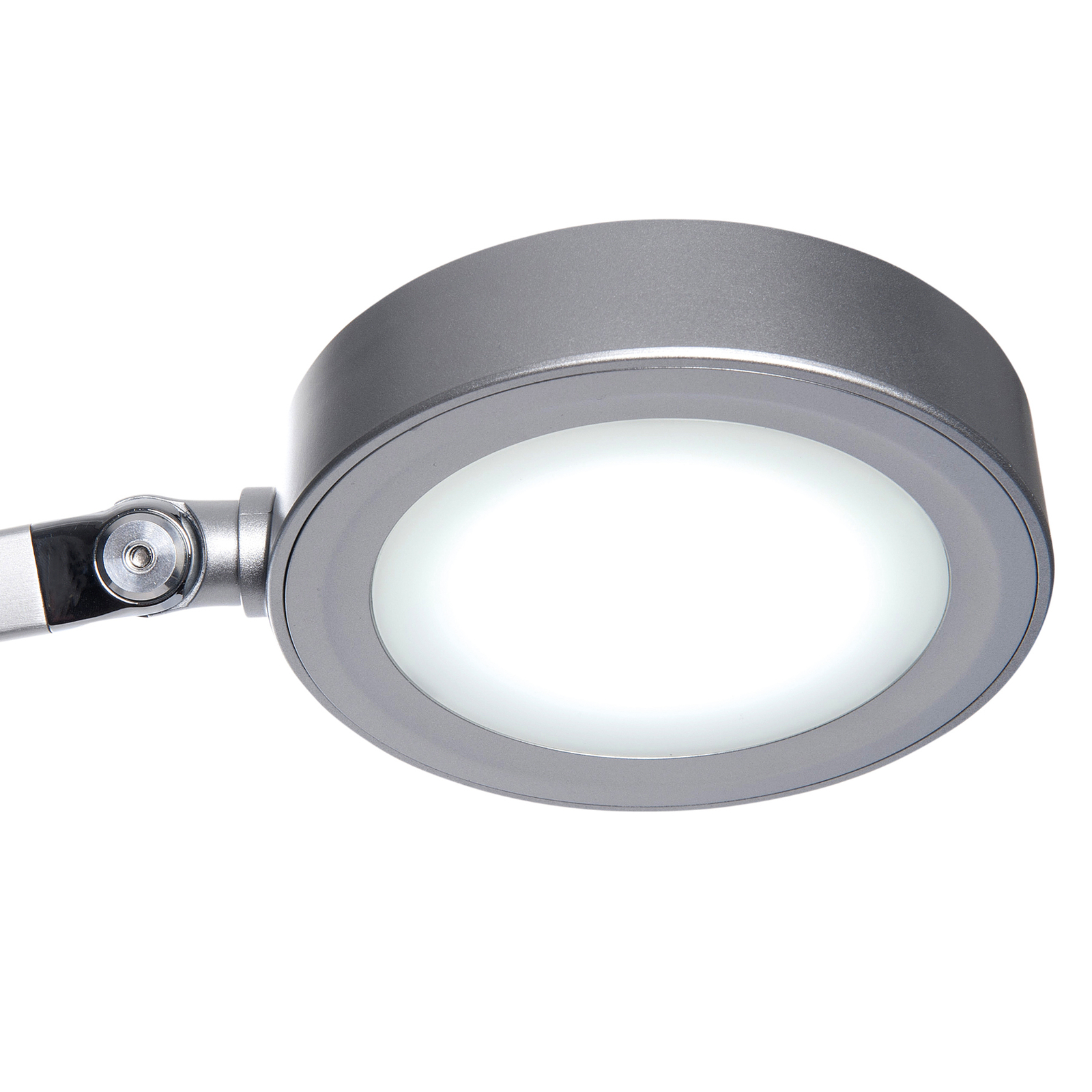 LED asztali lámpa MAULgrace, színváltozatos, fényerőszabályzó, ezüst színű