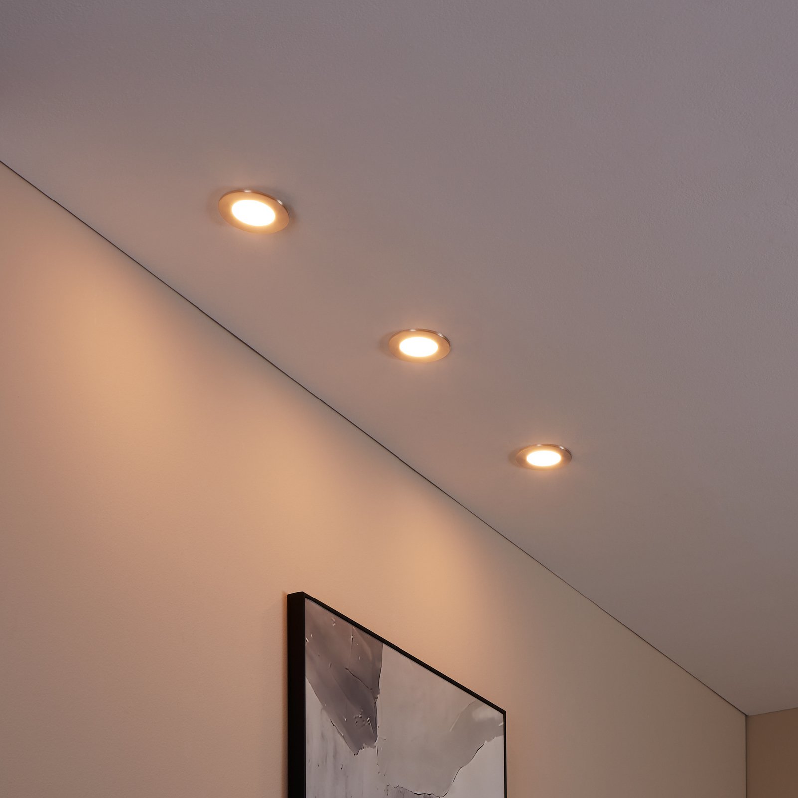 EGLO connect Fueva-C LED foco empotrable 8,6cm, Set de 3